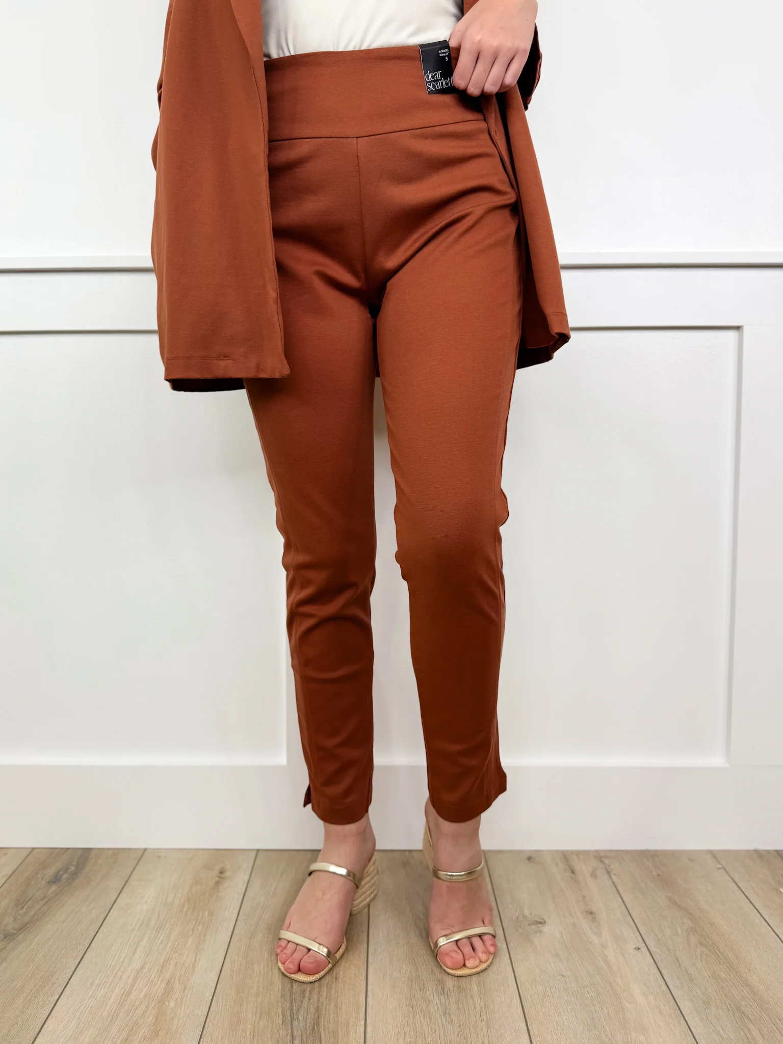 28" Inseam Dear Scarlett Big Money Moves High-Rise Bottoms - 12 colors! - Image 5