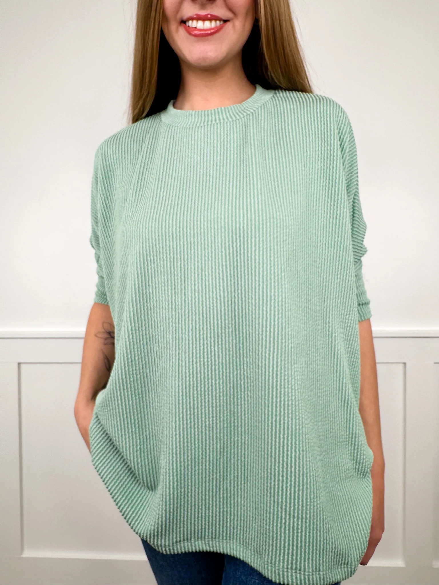 A New Level Ribbed Short Sleeve Avery Mae Top - 4 colors! - Image 5