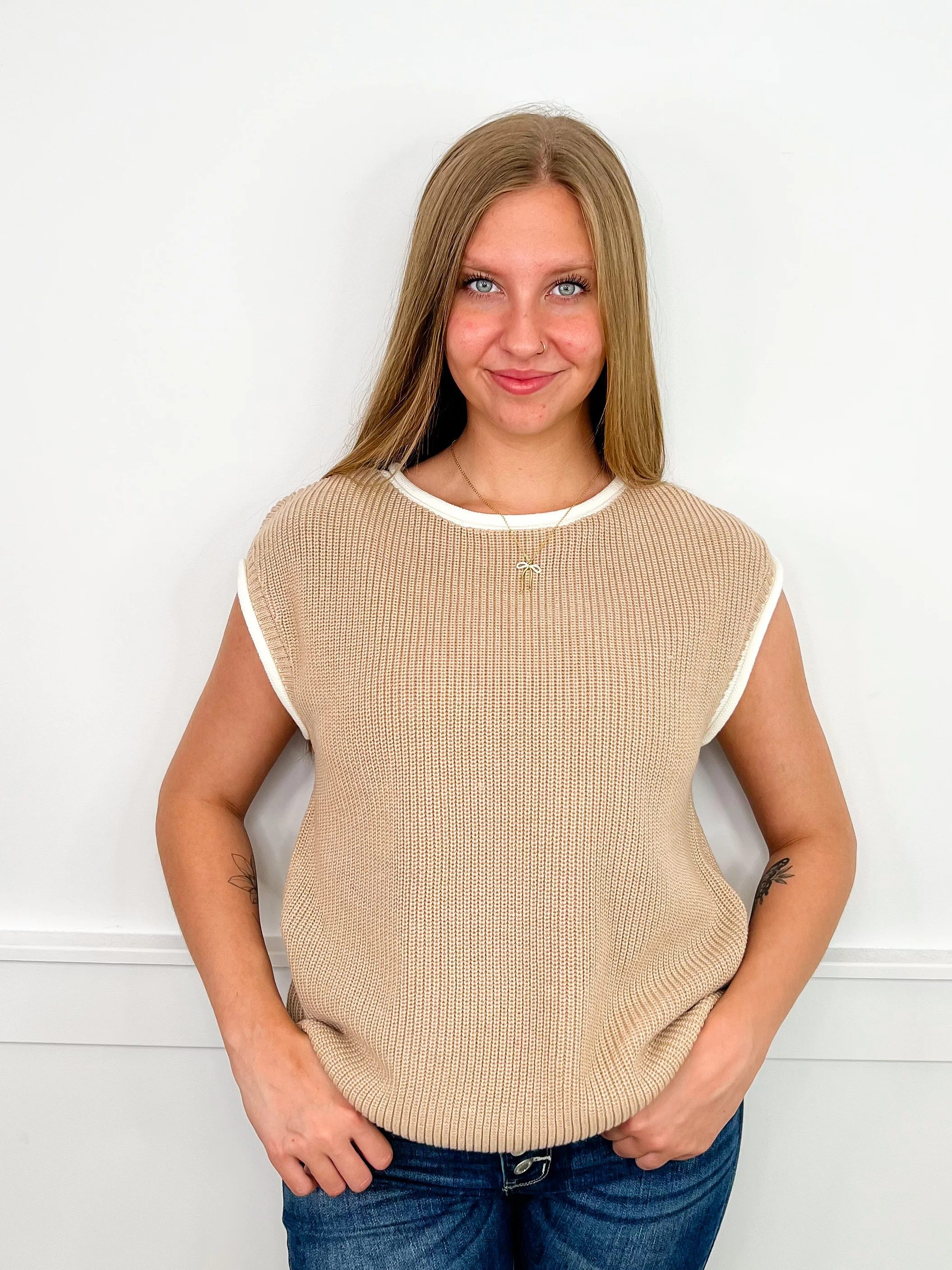 A Sigh of Relief Knit Short Sleeve Avery Mae Sweater Top - 5 colors! - Image 5