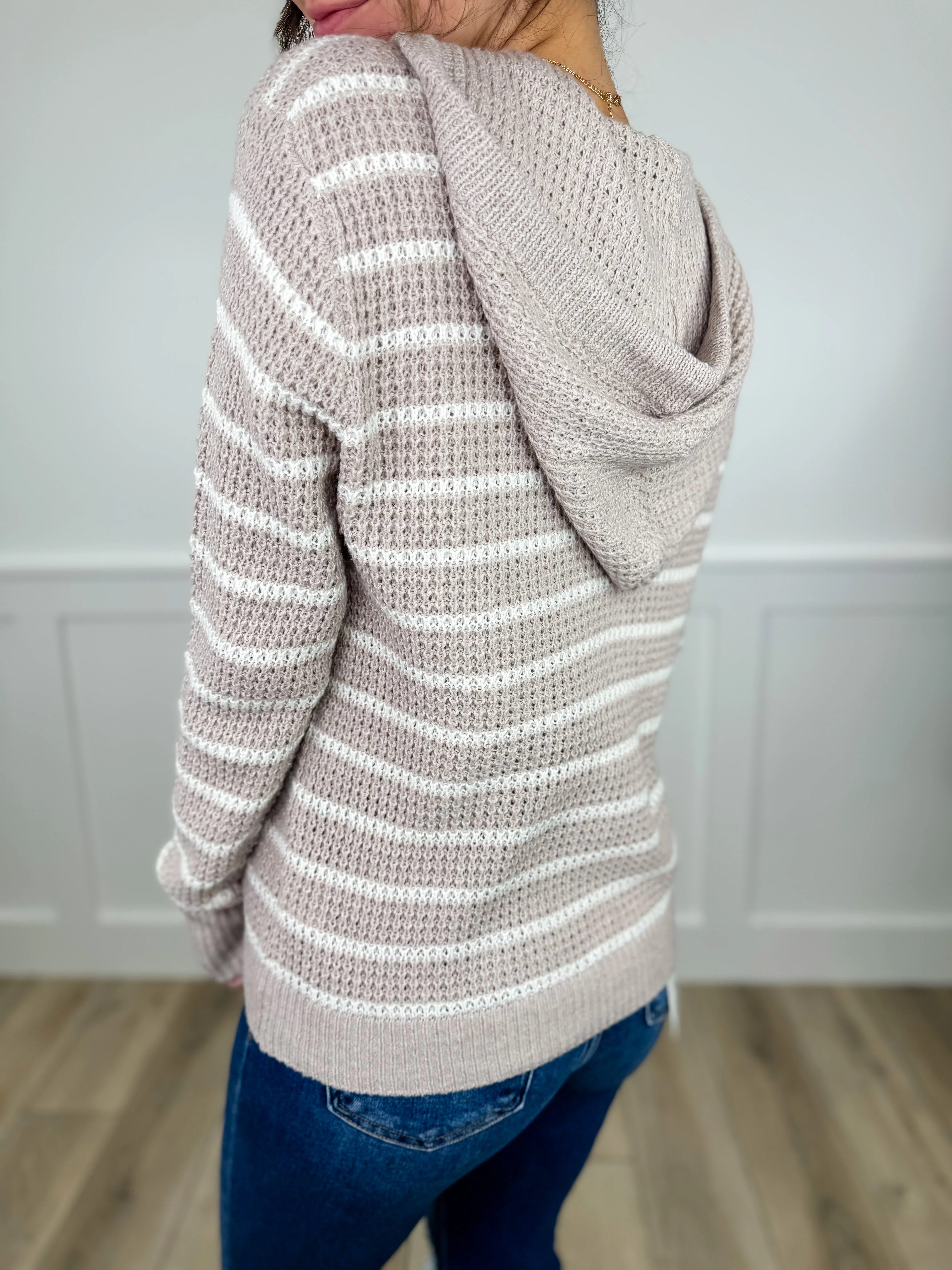 A Warm Embrace Knit Long Sleeve Avery Mae Hooded Sweatshirt Top - 4 colors! - Image 6