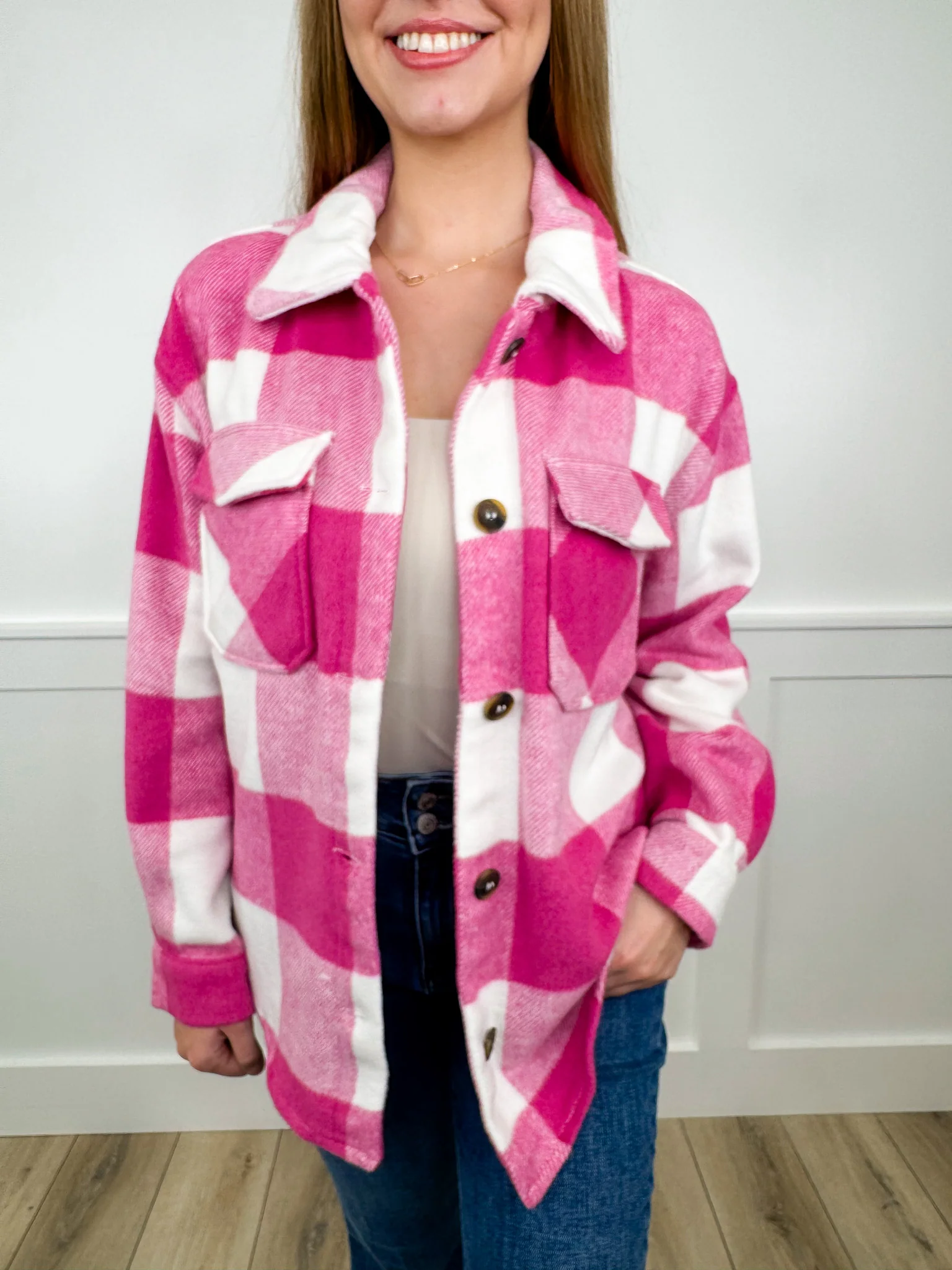 Adventure is Brewing Long Sleeve Plaid Avery Mae Shacket - 2 colors! - Image 2