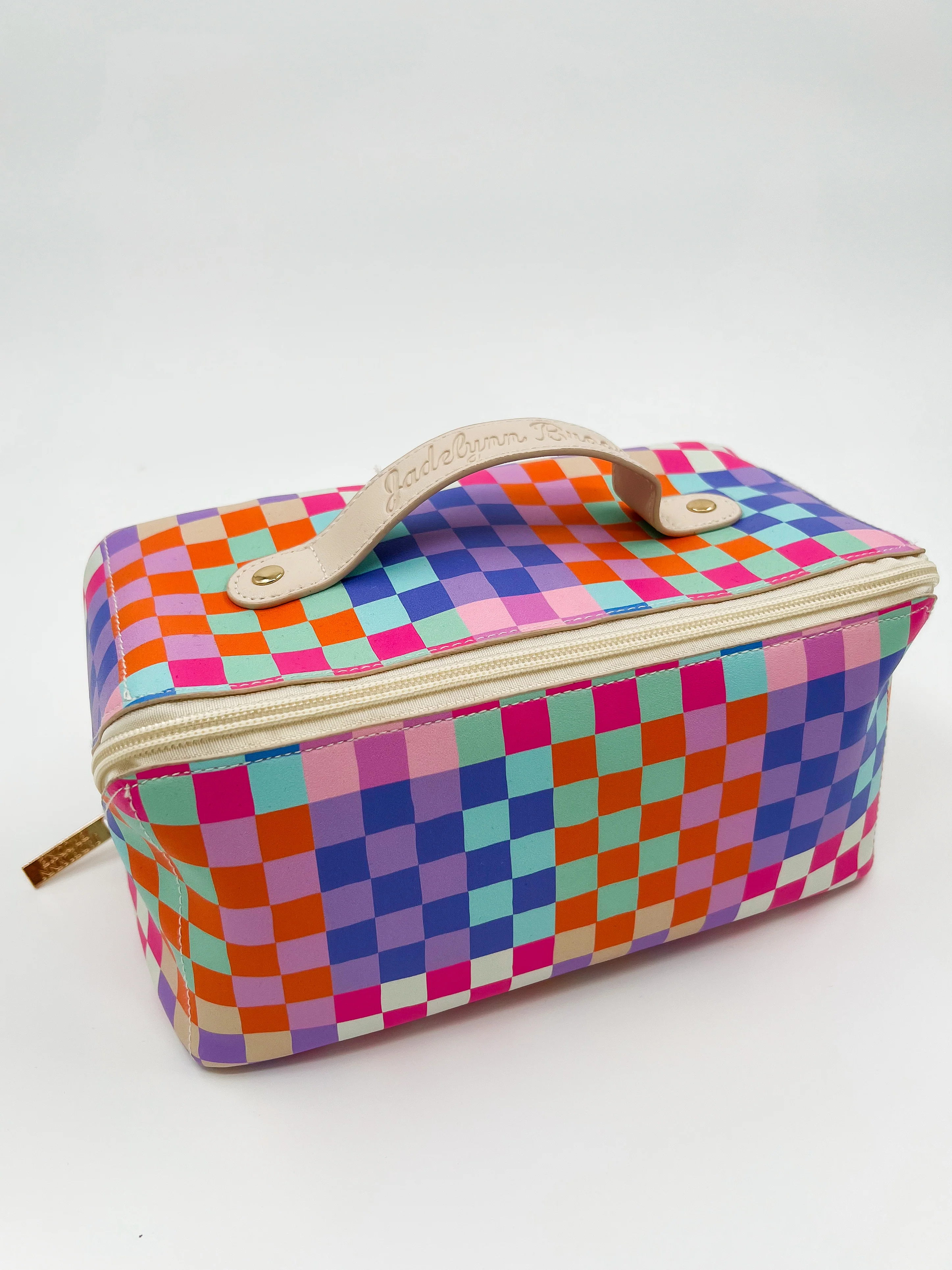All Day Long Faux Leather Makeup Bag