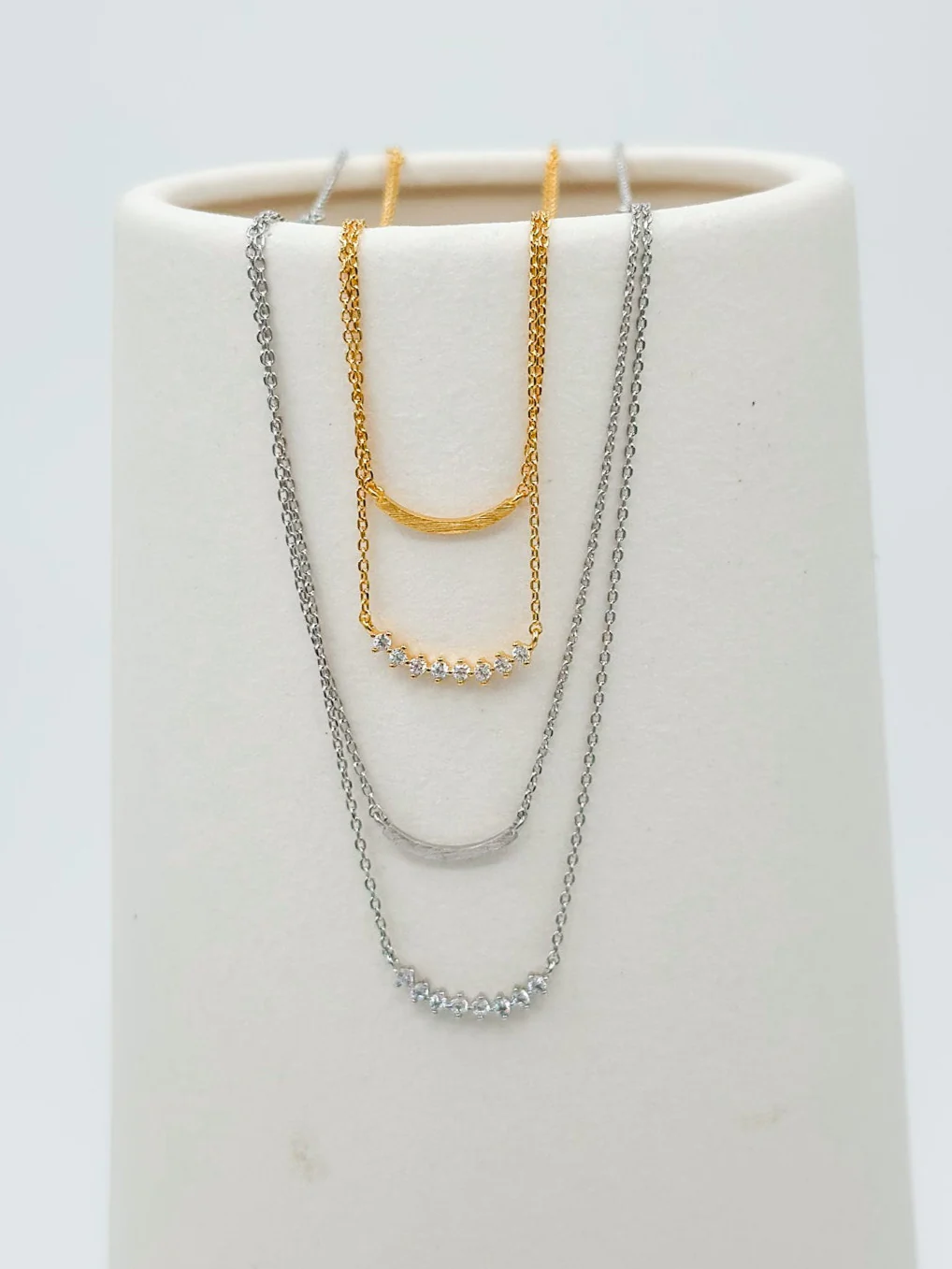 All That Needed Shine Layered Necklace - 2 colors!