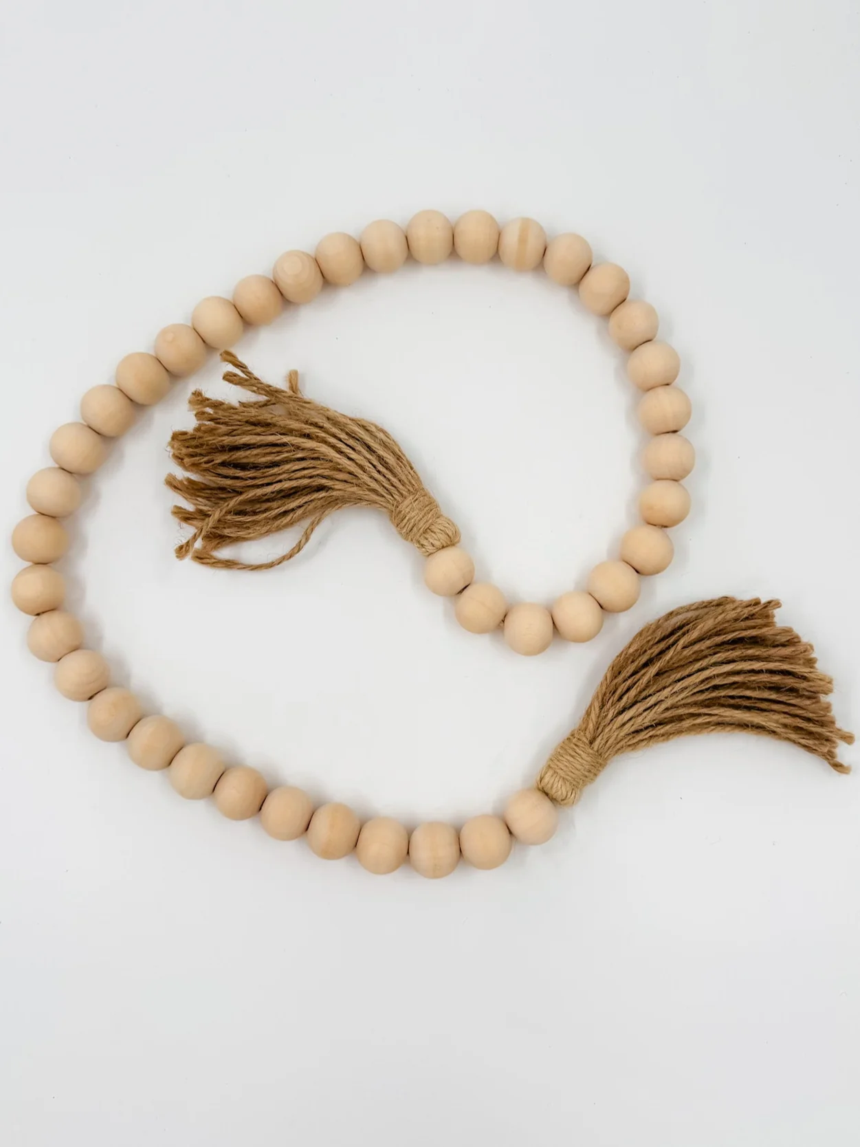 All the Extra Class Beaded Wood Garland