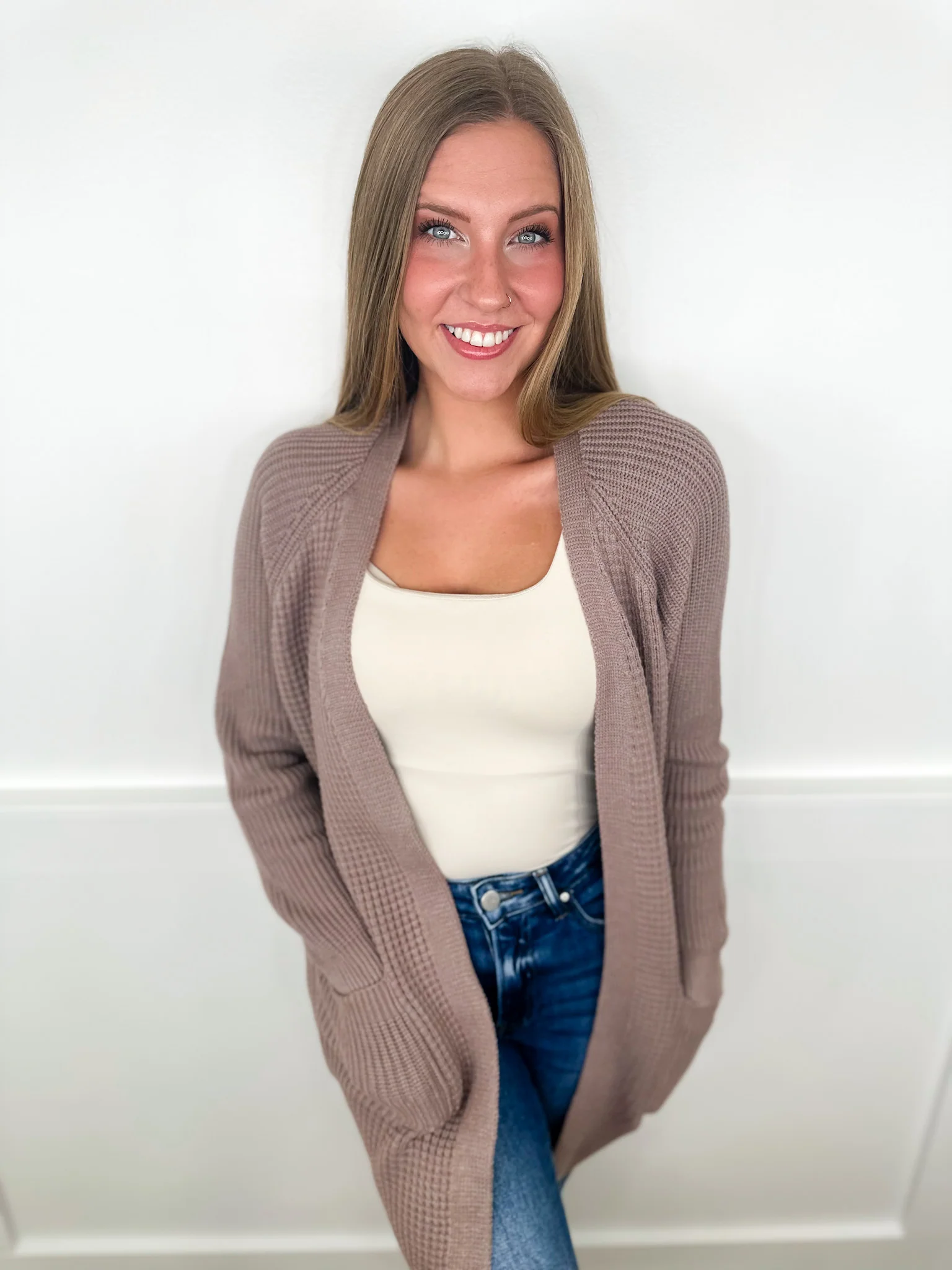 All the Needed Cozy Vibes Knit Long Sleeve Avery Mae Cardigan - 2 colors! - Image 3