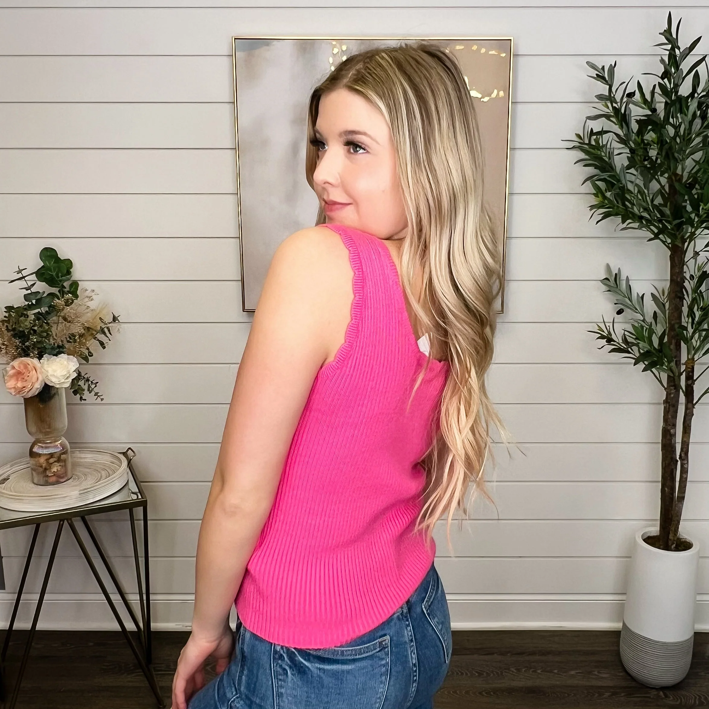 All You Deserve Knit Pink Avery Mae Tank Top - Image 2