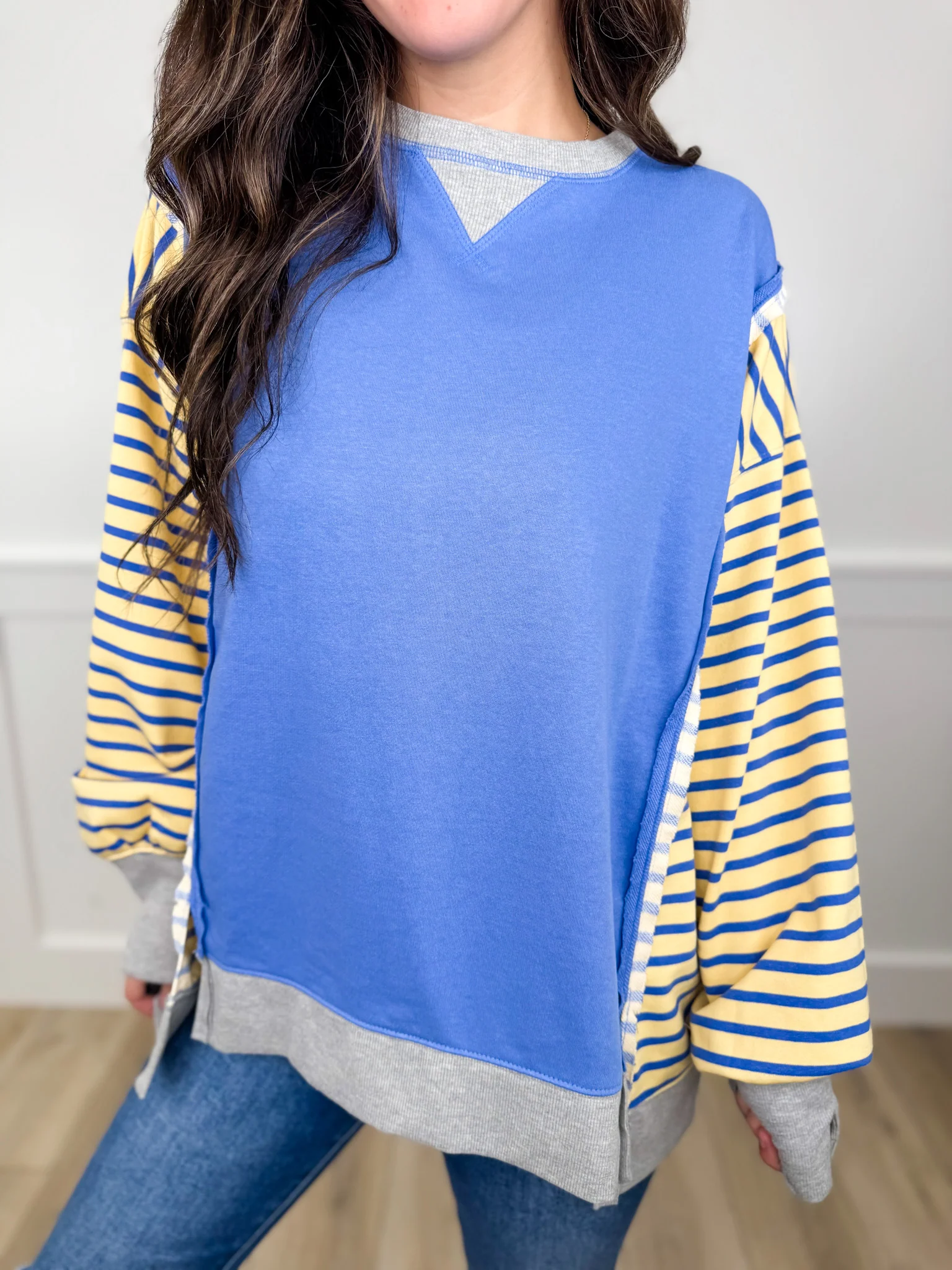 Almost Like Fate Cotton Blend Long Sleeve Avery Mae Top - 5 colors! - Image 3