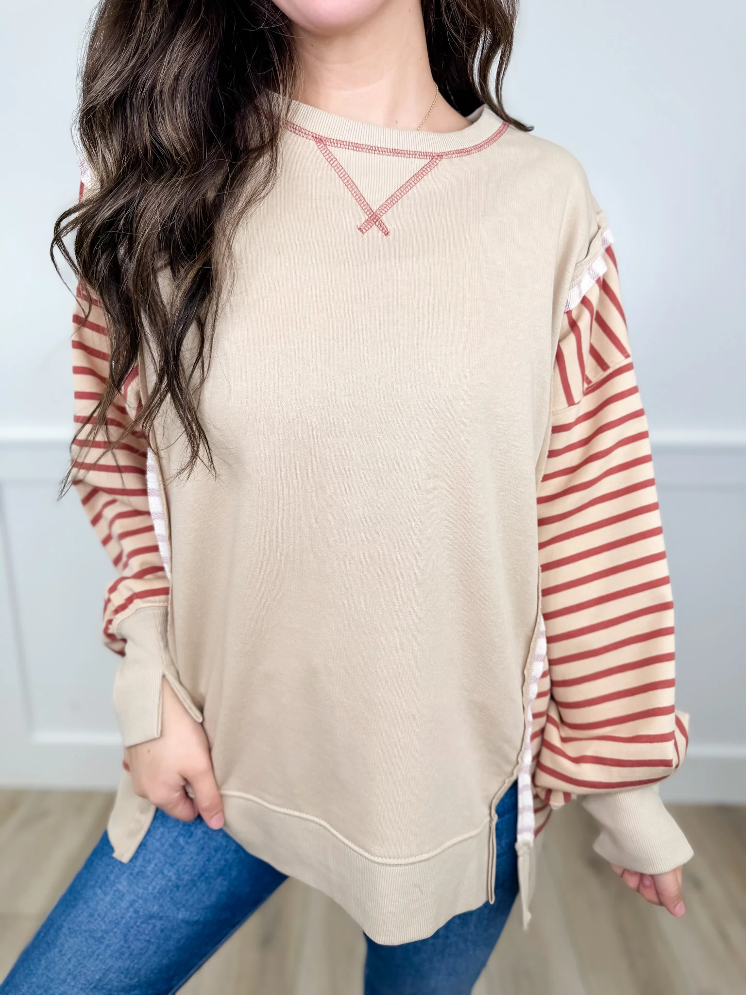 Almost Like Fate Cotton Blend Long Sleeve Avery Mae Top - 5 colors! - Image 6