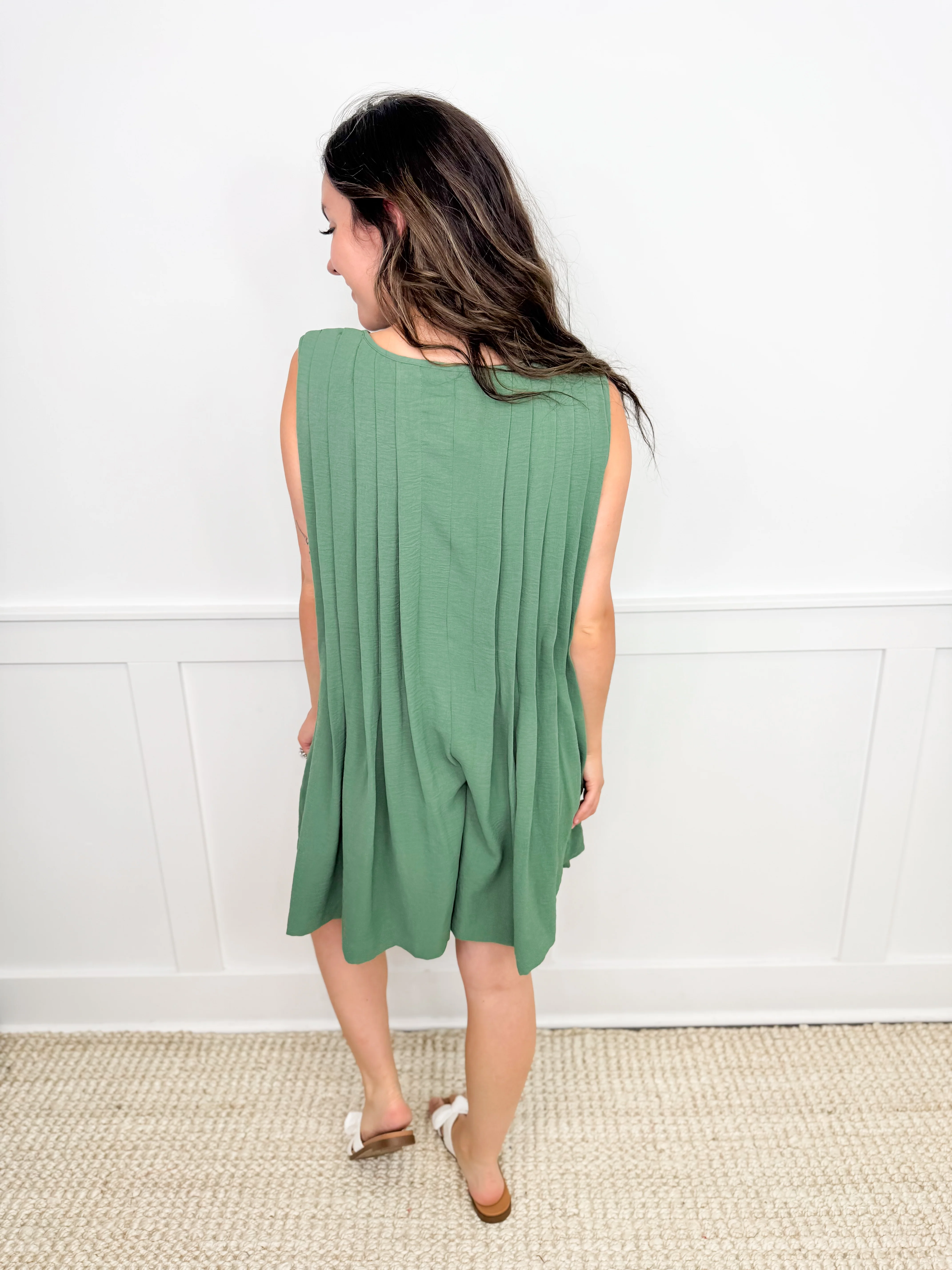 Along For the Ride Green Avery Mae Romper - Image 2