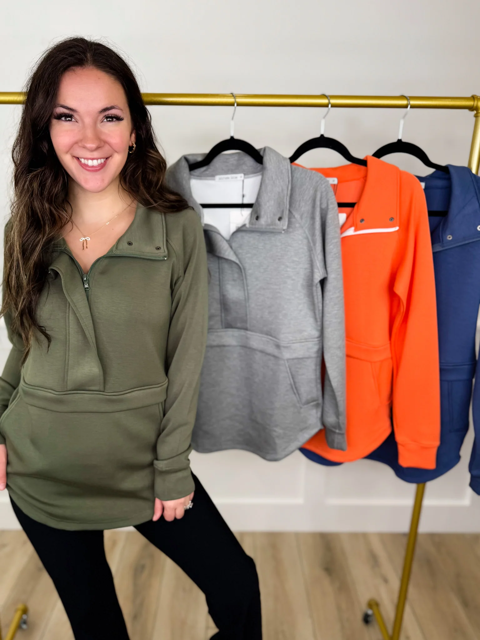 Around the World Rayon Blend Long Sleeve Avery Mae Tunic Pullover Sweatshirt - 4 colors! - Image 3