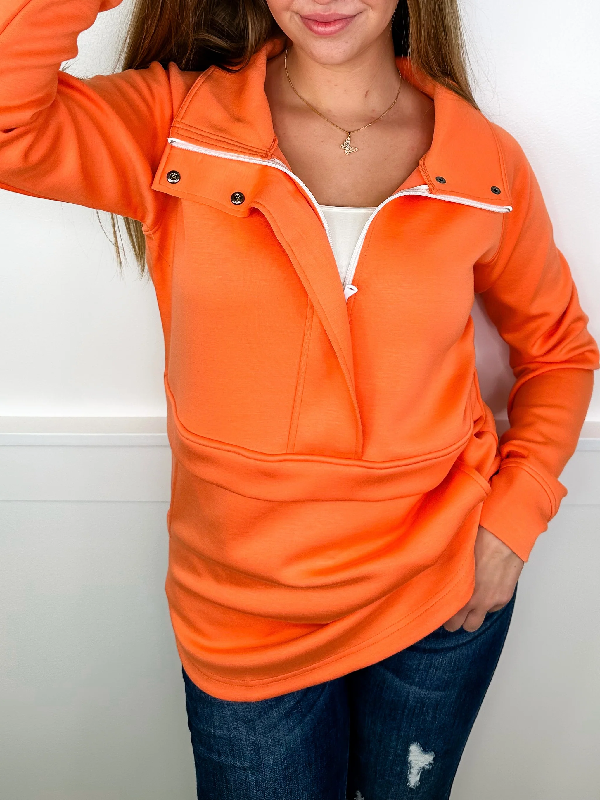 Around the World Rayon Blend Long Sleeve Avery Mae Tunic Pullover Sweatshirt - 4 colors! - Image 4
