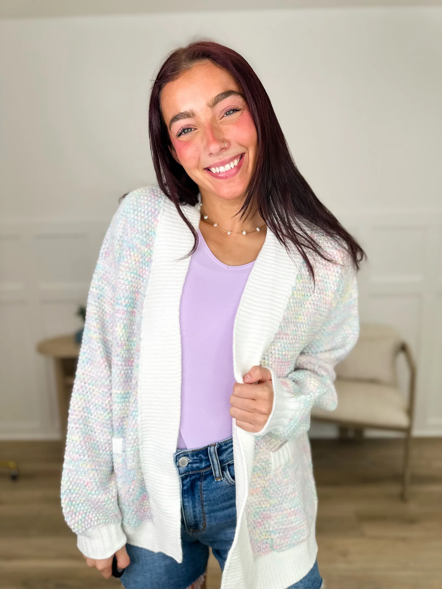 As You Were Knit Long Sleeve Avery Mae Cardigan - Multiple Colors - Image 2