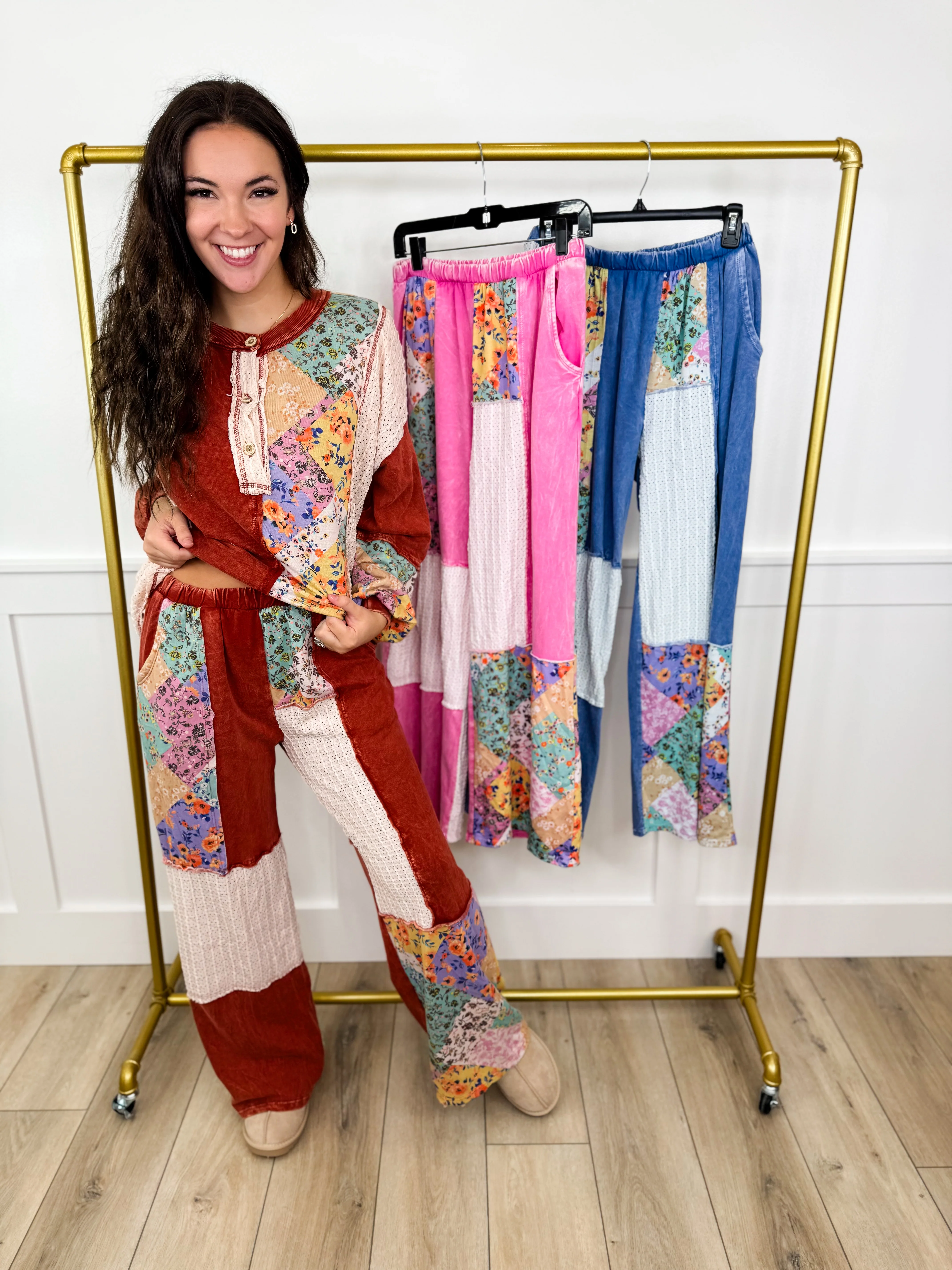 Back to the Beginning High-Rise Cotton Wide Leg Avery Mae Bottoms - 3 colors!