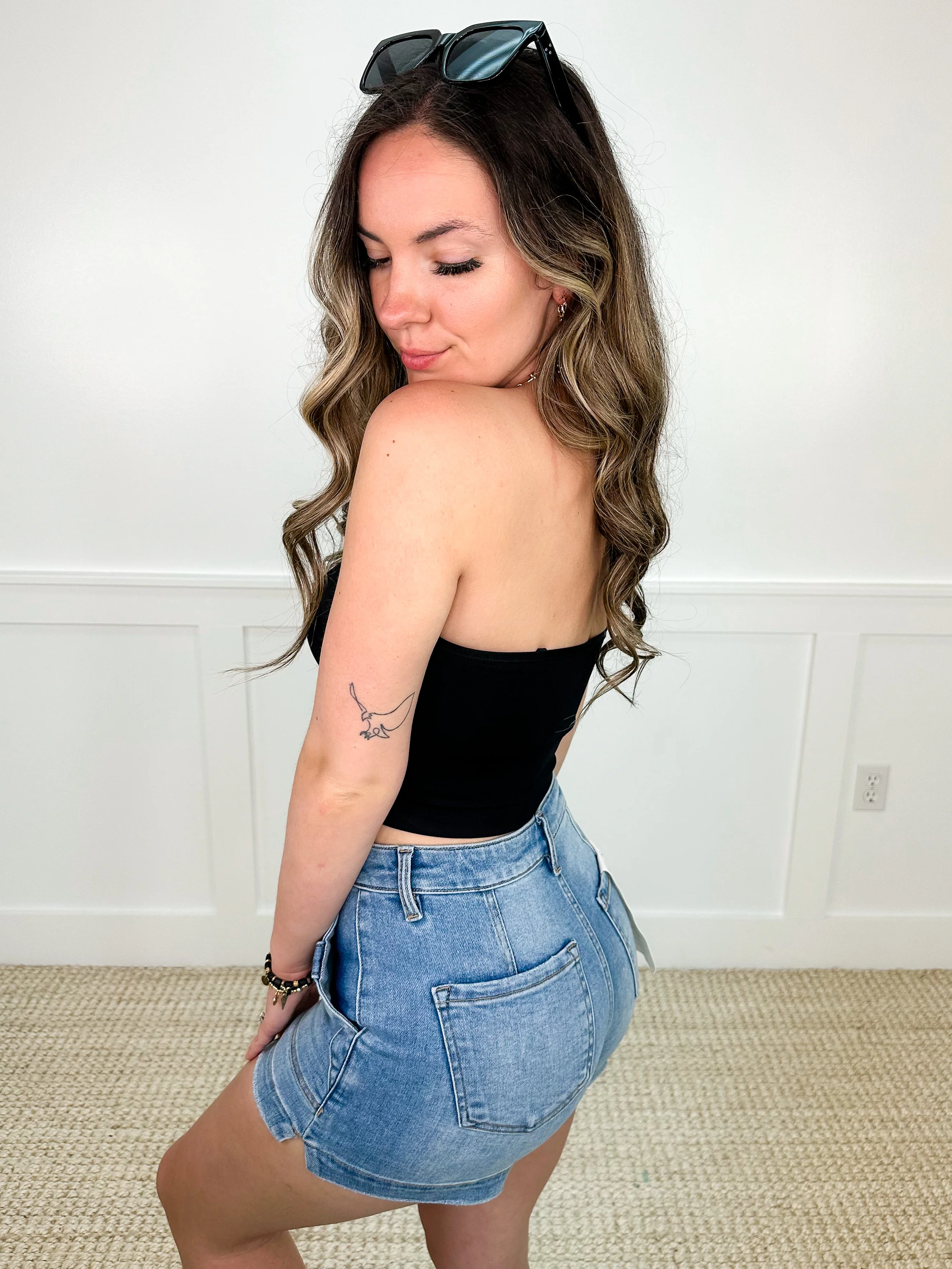 Basic Feeling Secure Strapless Avery Mae Strapless Crop Top - 2 colors! - Image 4