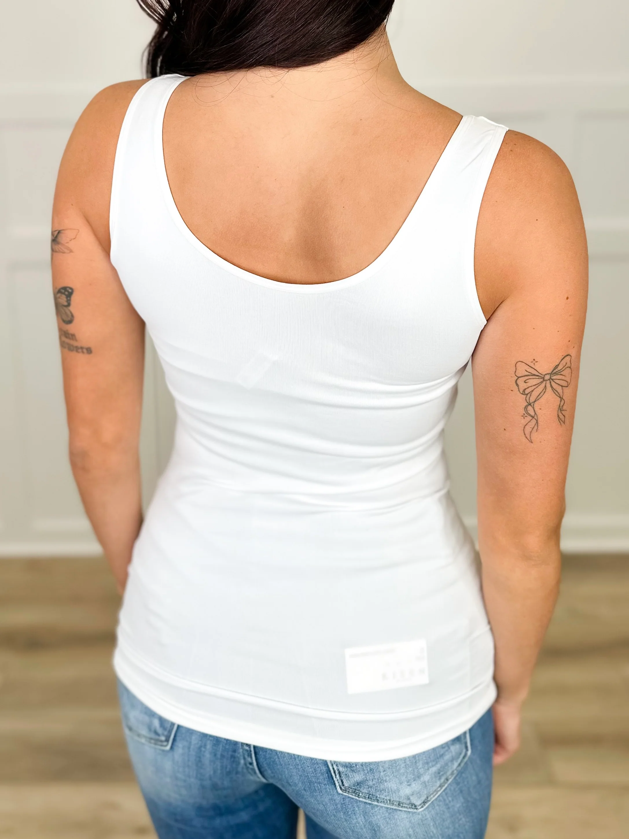 Basic Reversible V & Scoop Neck Tank Top - Multiple Colors - Image 6