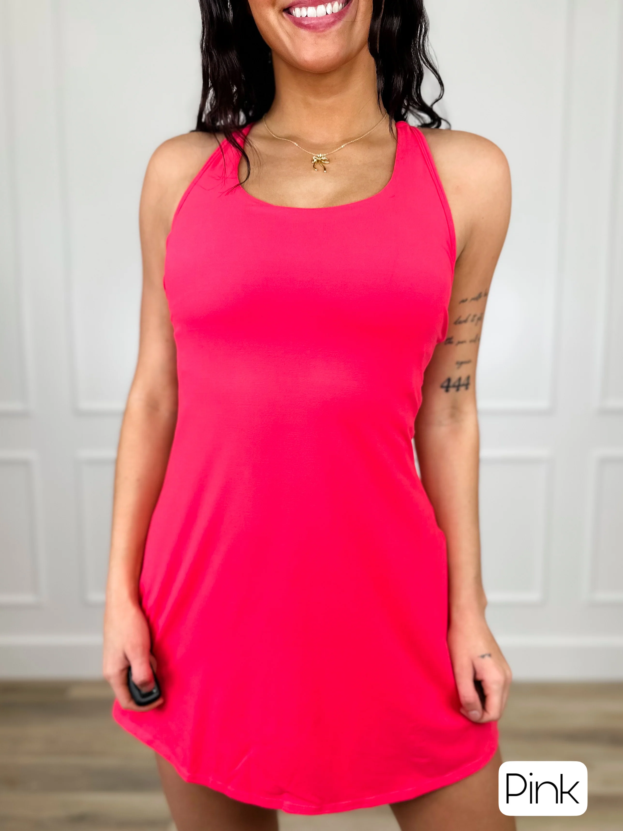 Basic Shaping Up Avery Mae Padded Skort Dress - Multiple Colors - Image 8