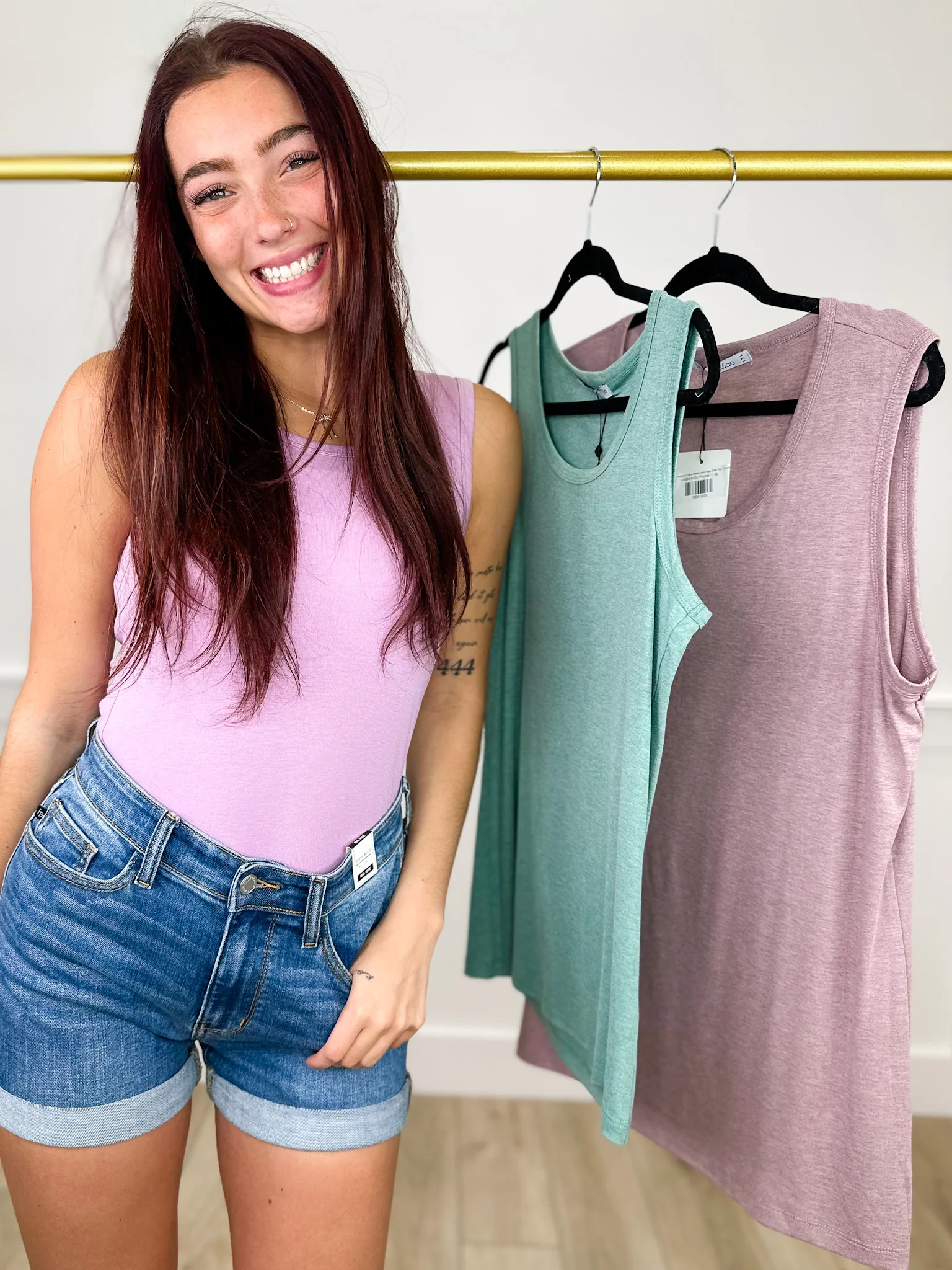 Basic The Best Comfort Cotton Blend Avery Mae Tank Top - 3 colors!