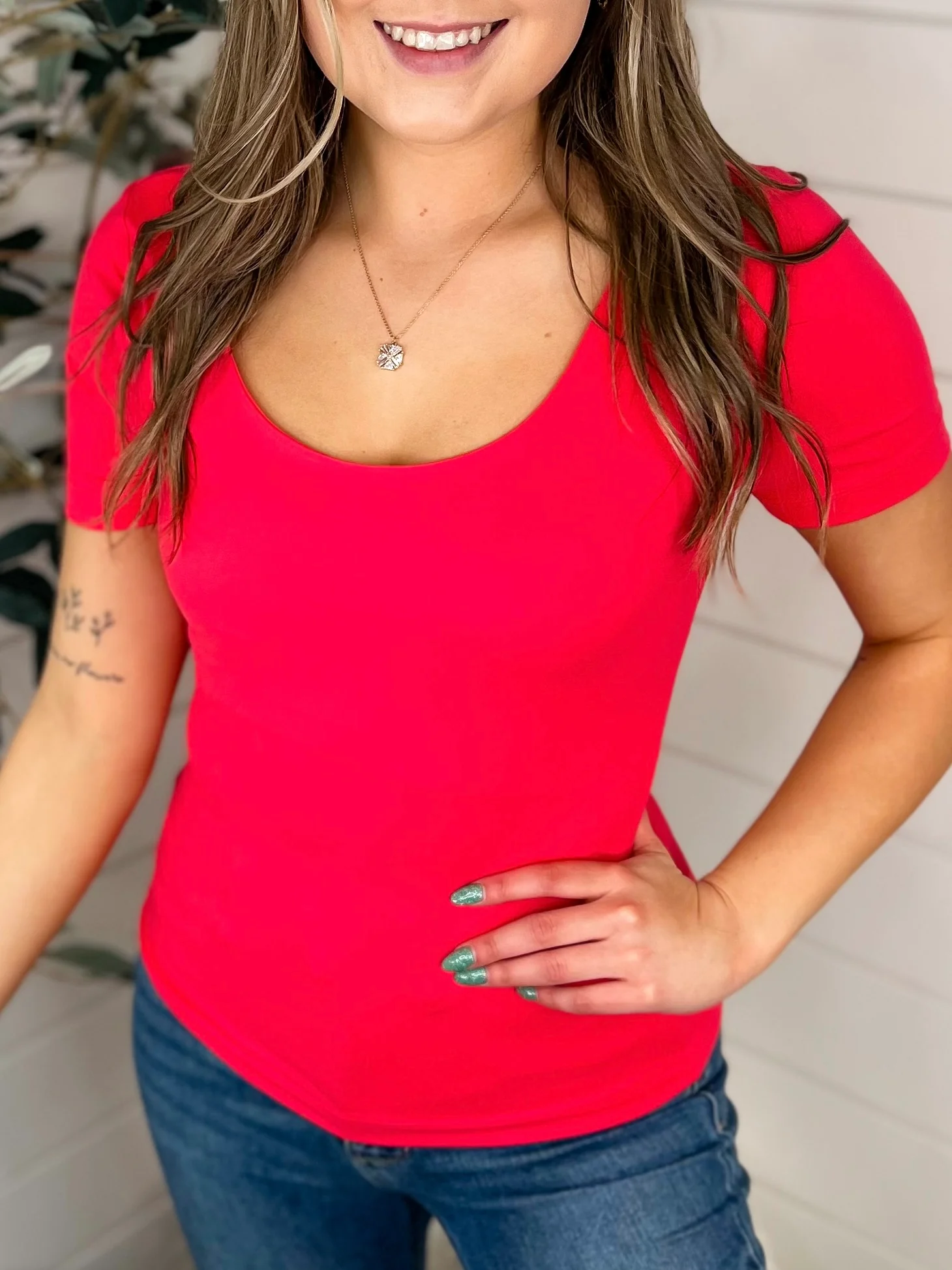 Basic The Way You Move Short Sleeve Avery Mae Top - Multiple Colors - Image 13
