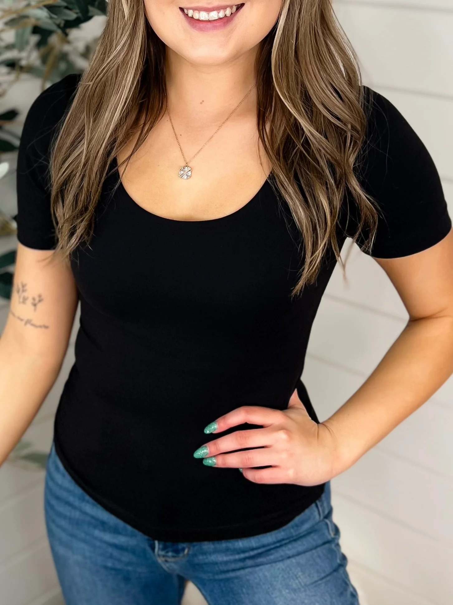 Basic The Way You Move Short Sleeve Avery Mae Top - Multiple Colors - Image 3
