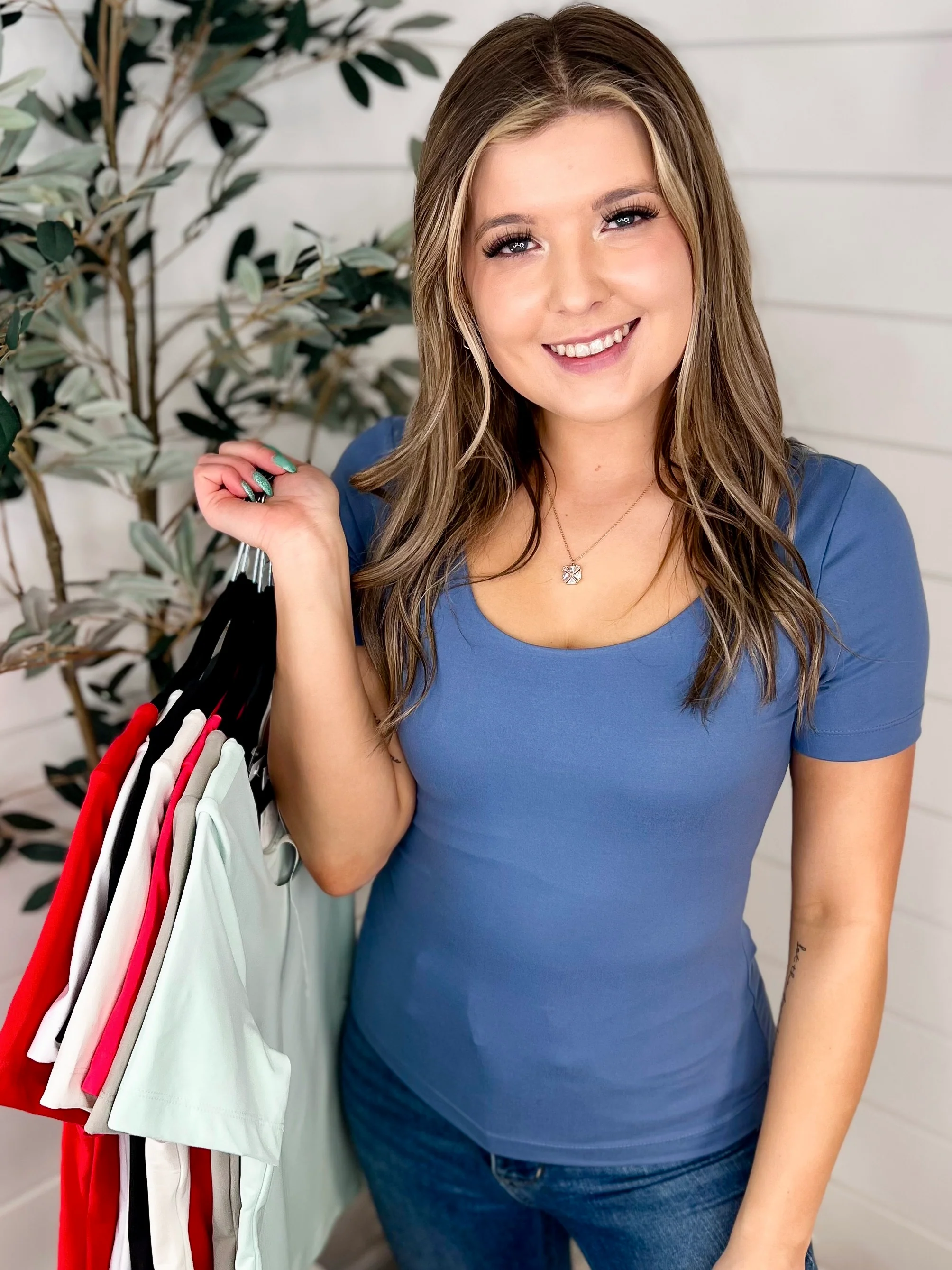 Basic The Way You Move Short Sleeve Avery Mae Top - Multiple Colors - Image 7