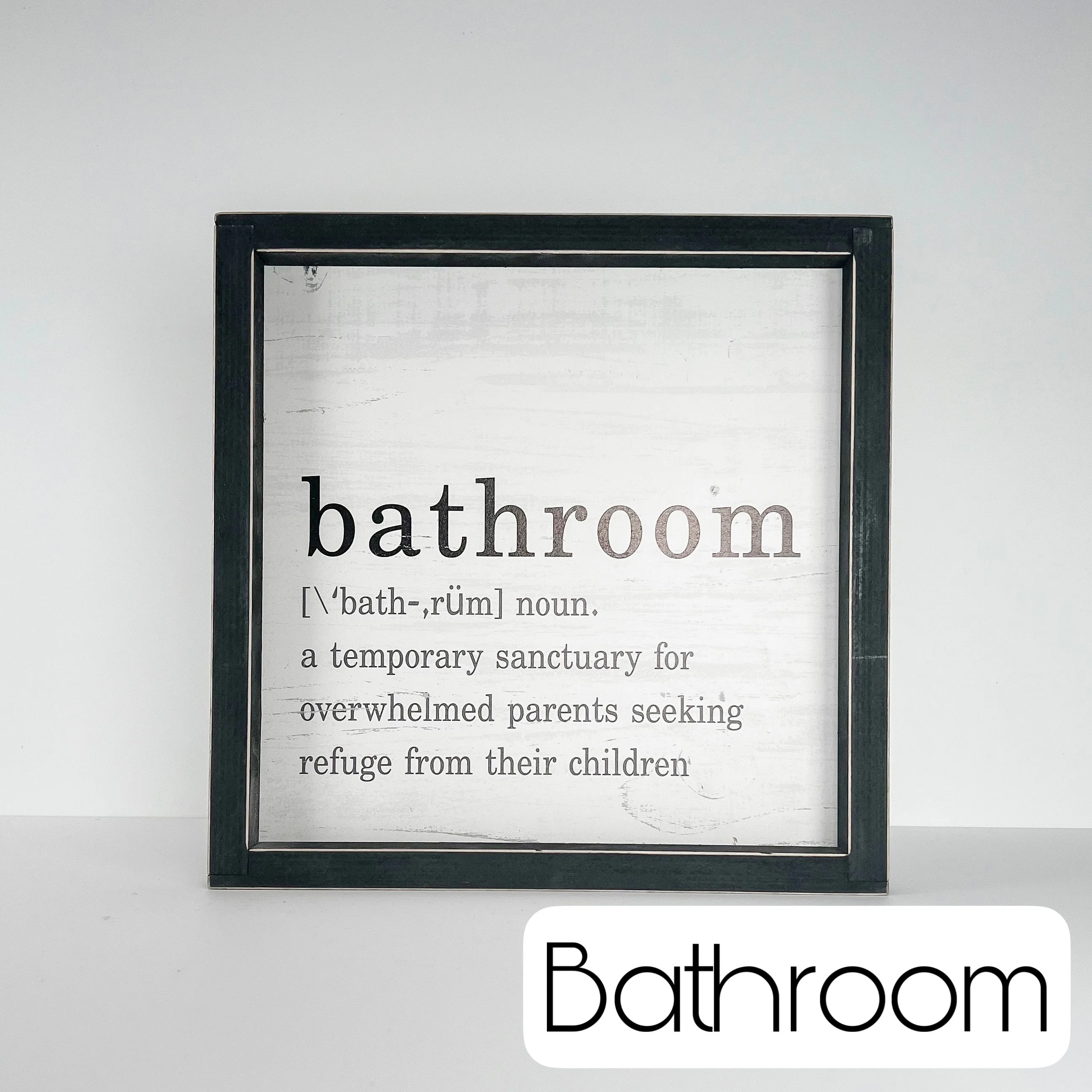 Bathroom Laughs Wood Sign - 7 options! - Image 6