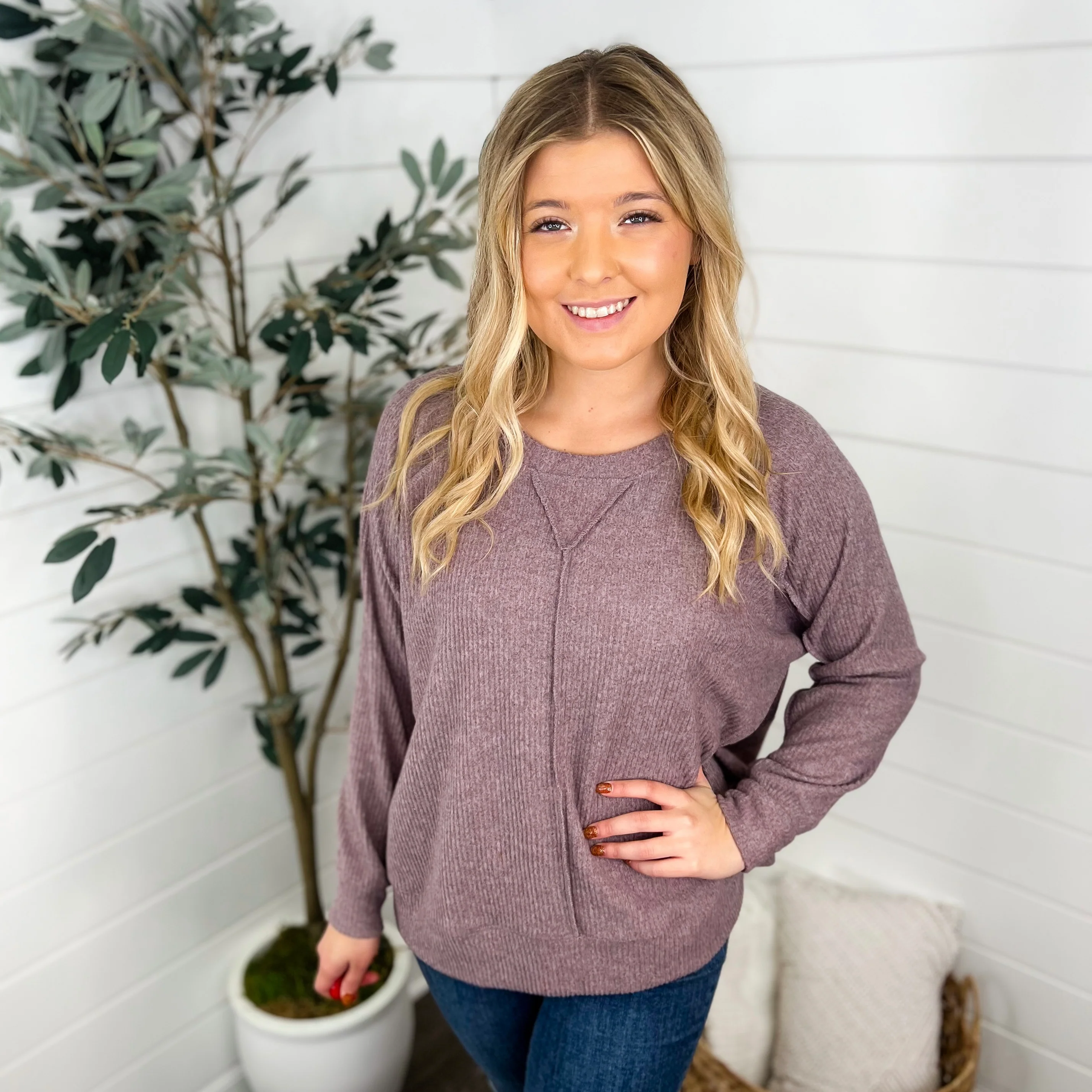 Be Ready Ribbed Long Sleeve Avery Mae Top - 7 colors! - Image 2