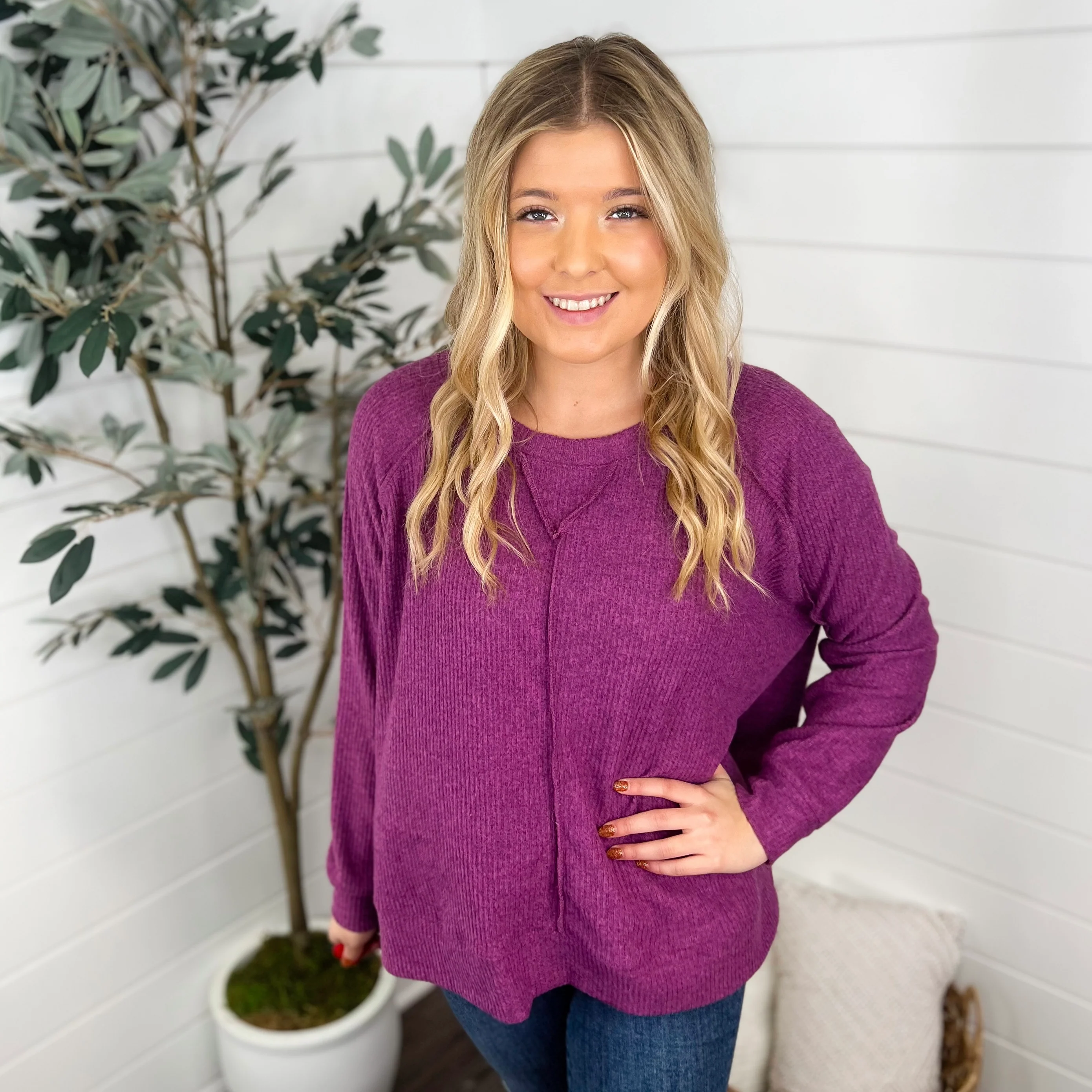 Be Ready Ribbed Long Sleeve Avery Mae Top - 7 colors! - Image 4