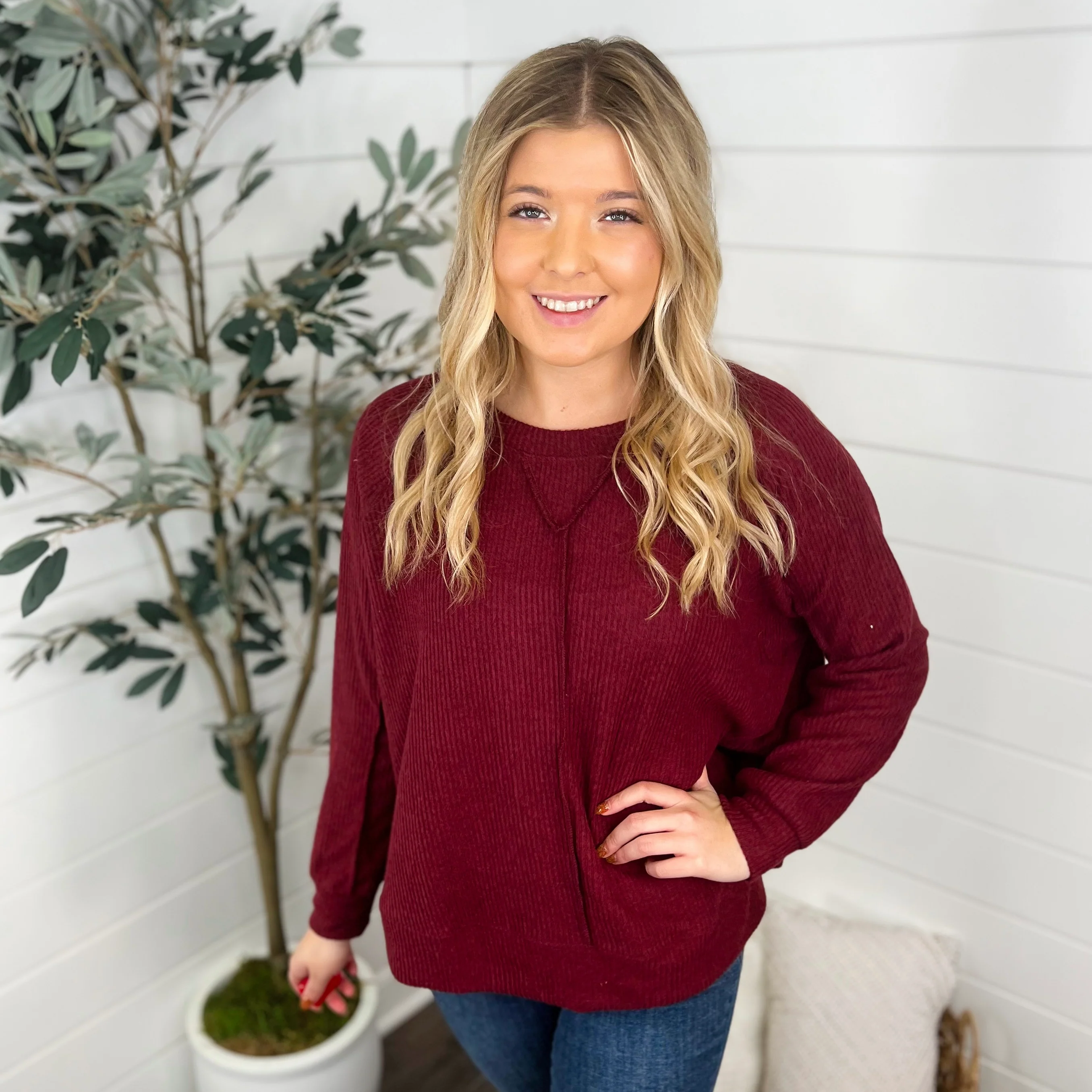 Be Ready Ribbed Long Sleeve Avery Mae Top - 7 colors! - Image 7