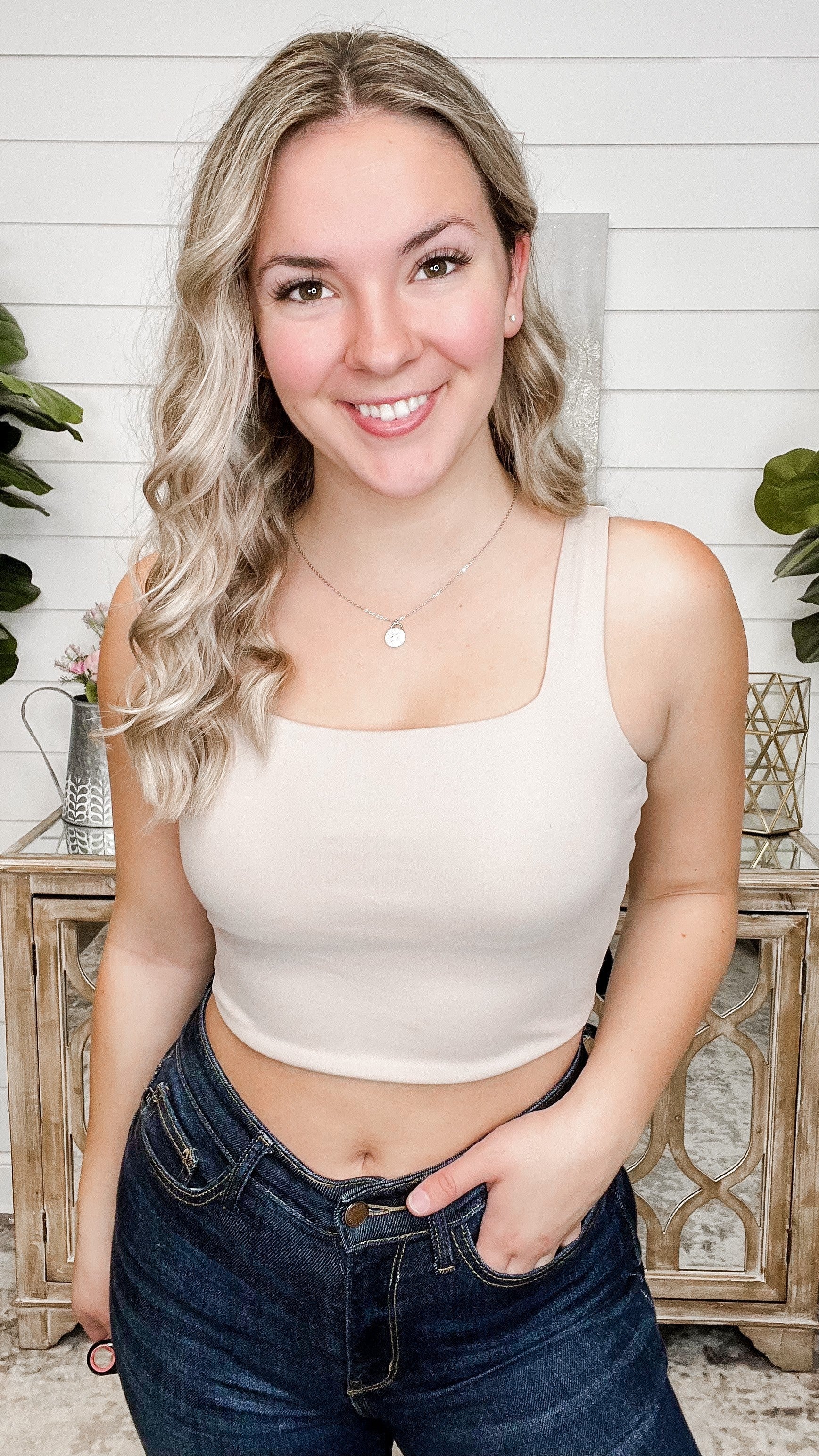 Basic Be the Bomb Wishlist Padded Tank Top  - 5 colors! - Image 4