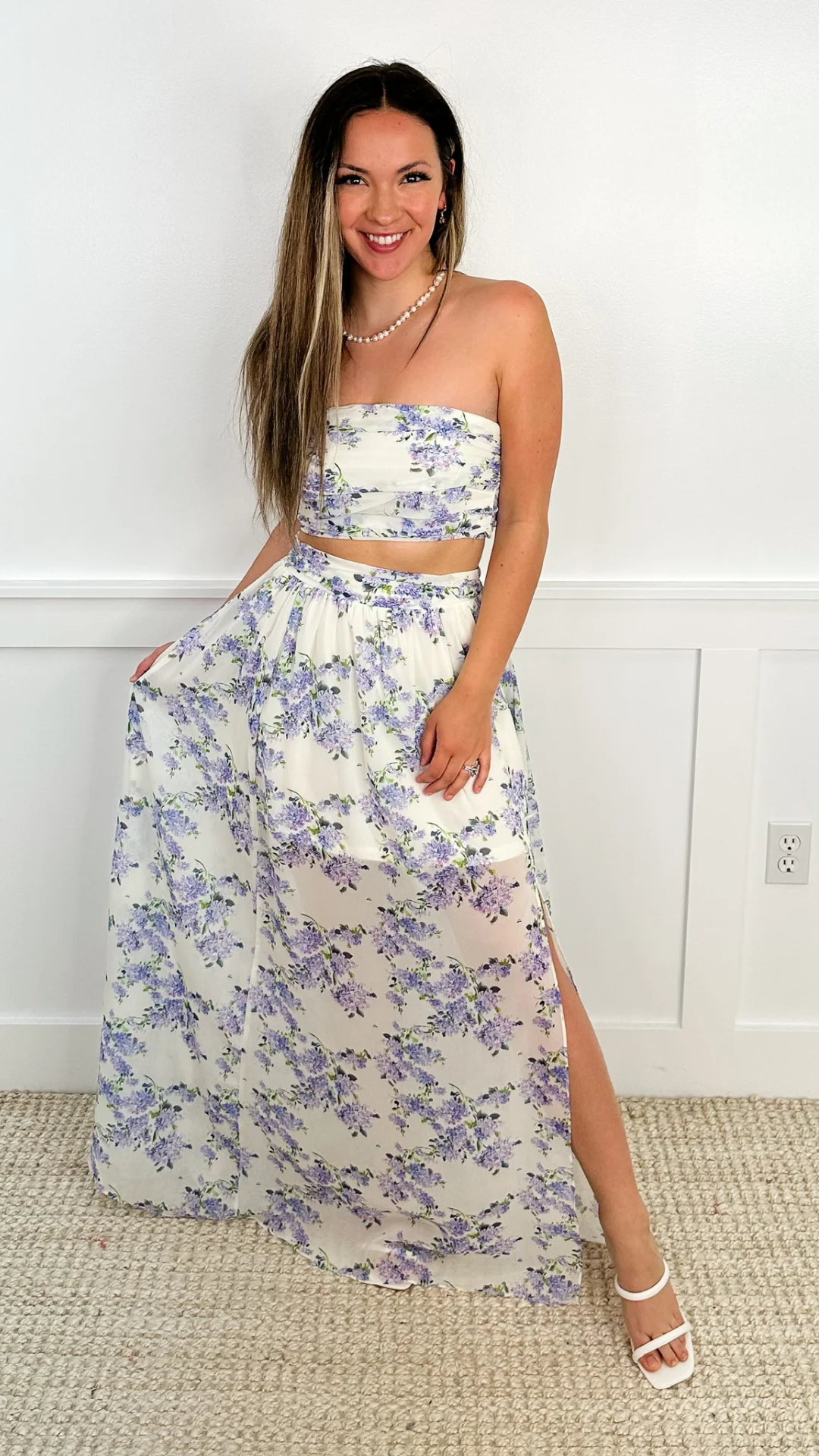 Beautiful Days Strapless Ivory Avery Mae Skirt Set - Image 3