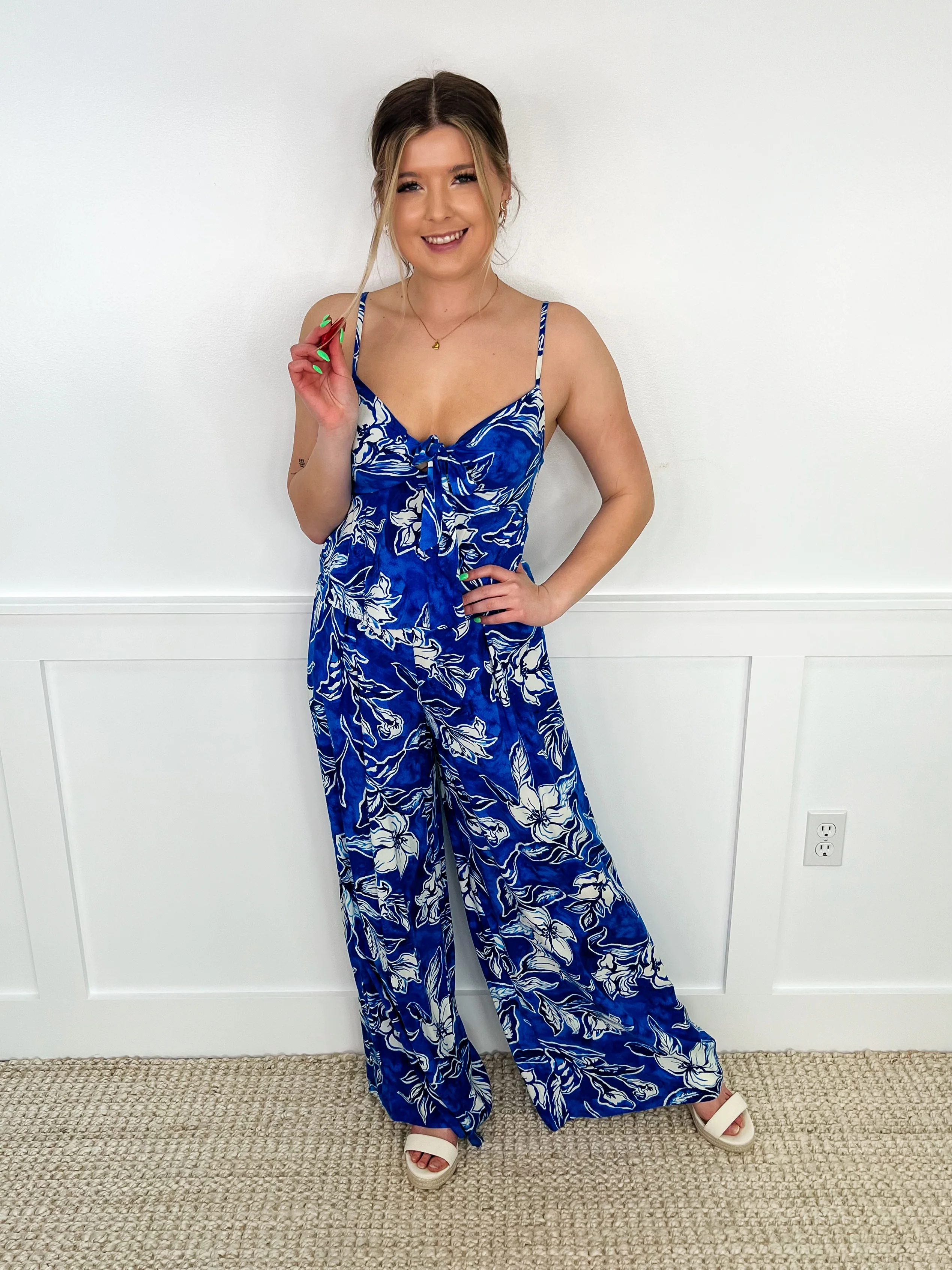 Believe This Feeling High-Rise Rayon Blue Avery Mae Bottoms - Image 3