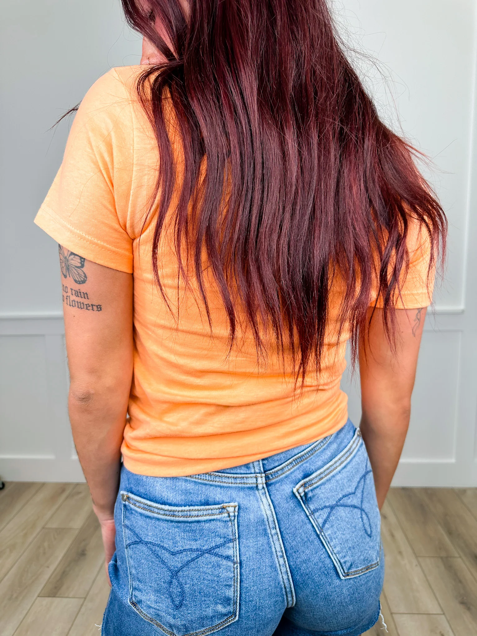 Better at the Beach Cotton Short Sleeve Orange Avery Mae Graphic Tee Shirt (Tultex) - Image 3