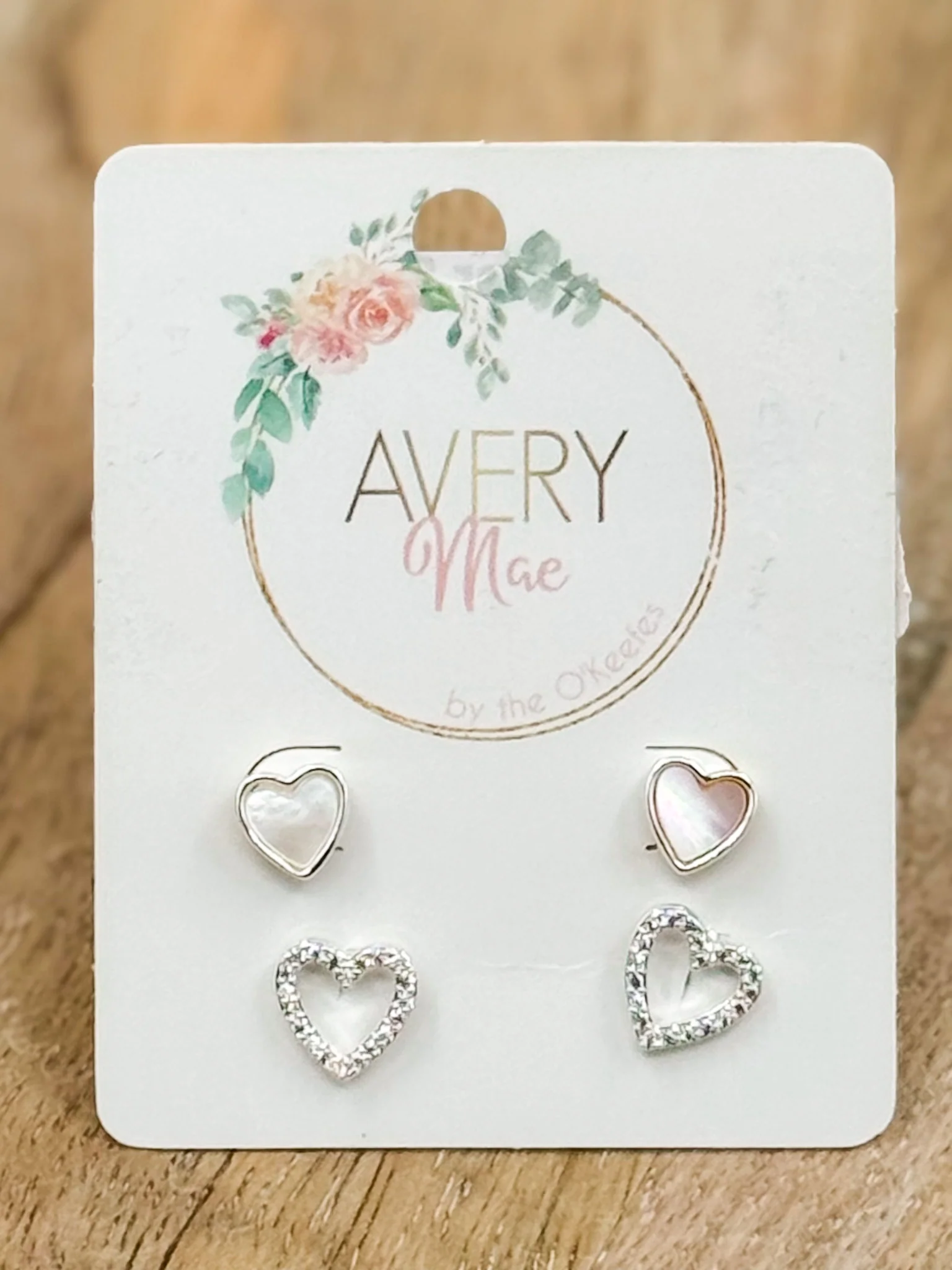 Better Together Silver Stud Earrings Set