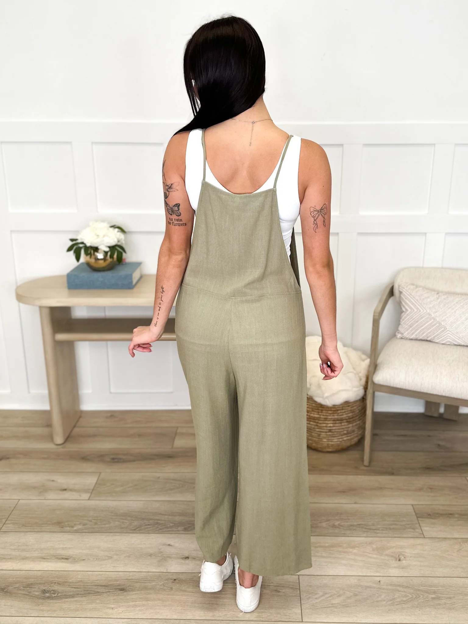 Blame it All on Me Lightweight Wide Leg Avery Mae Cropped Jumpsuit - Multiple Colors - Image 2