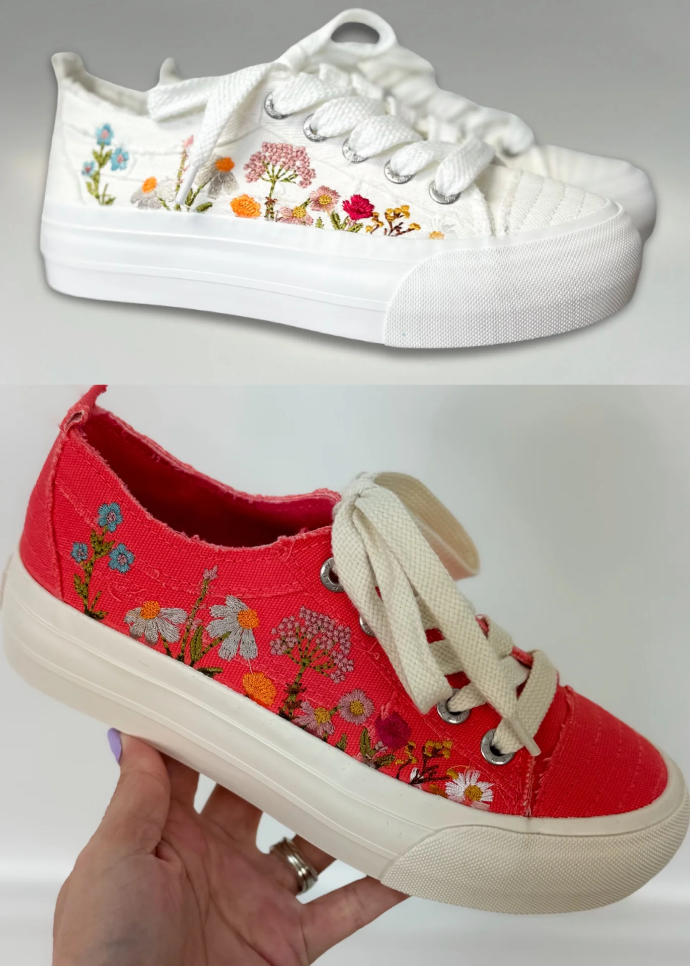 Blowfish In Full Bloom Canvas Platform Sneakers - 2 colors!