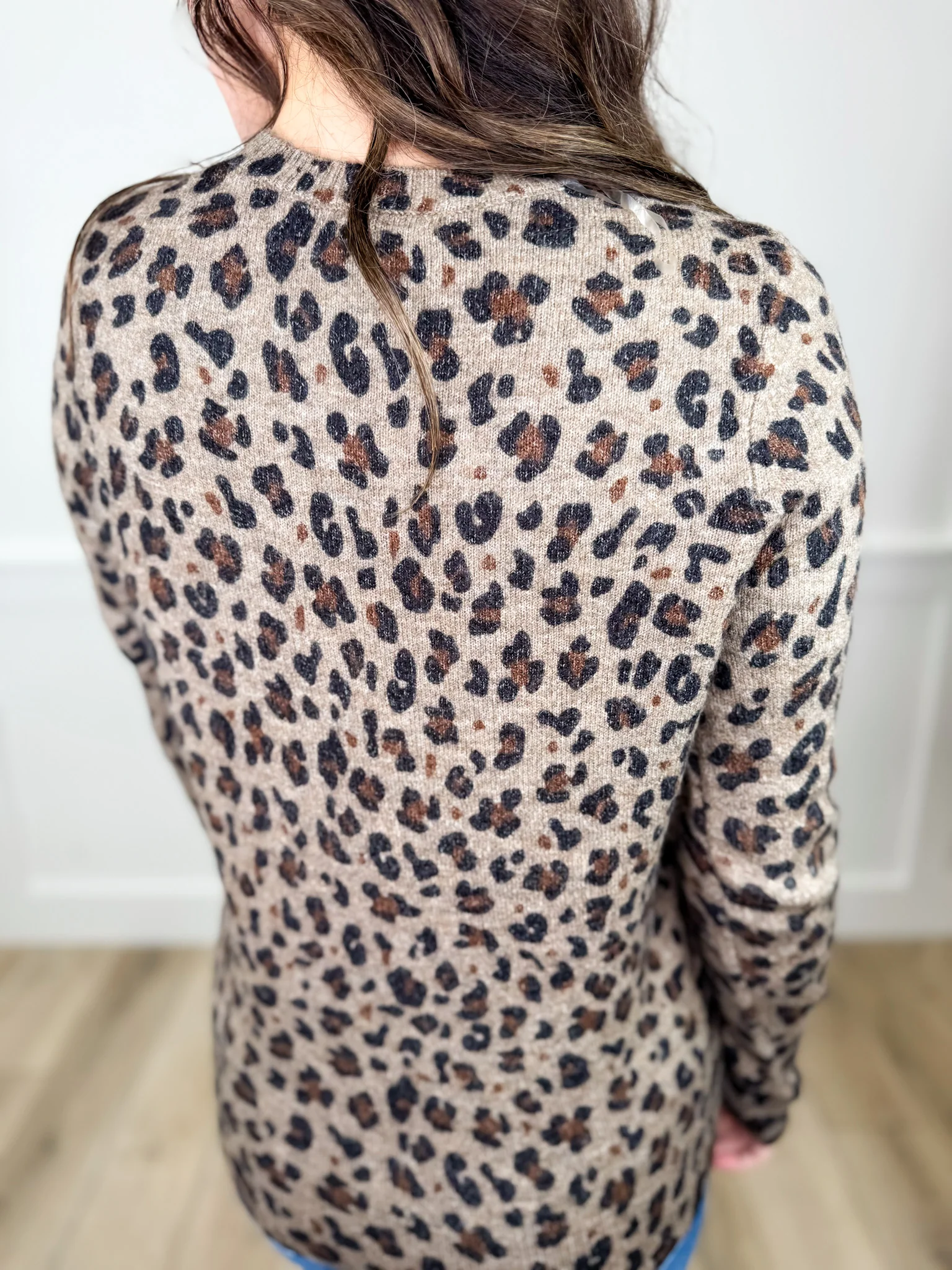 Bringing the Spice Knit Long Sleeve Leopard Print Avery Mae Sweater Top - 2 colors! - Image 3