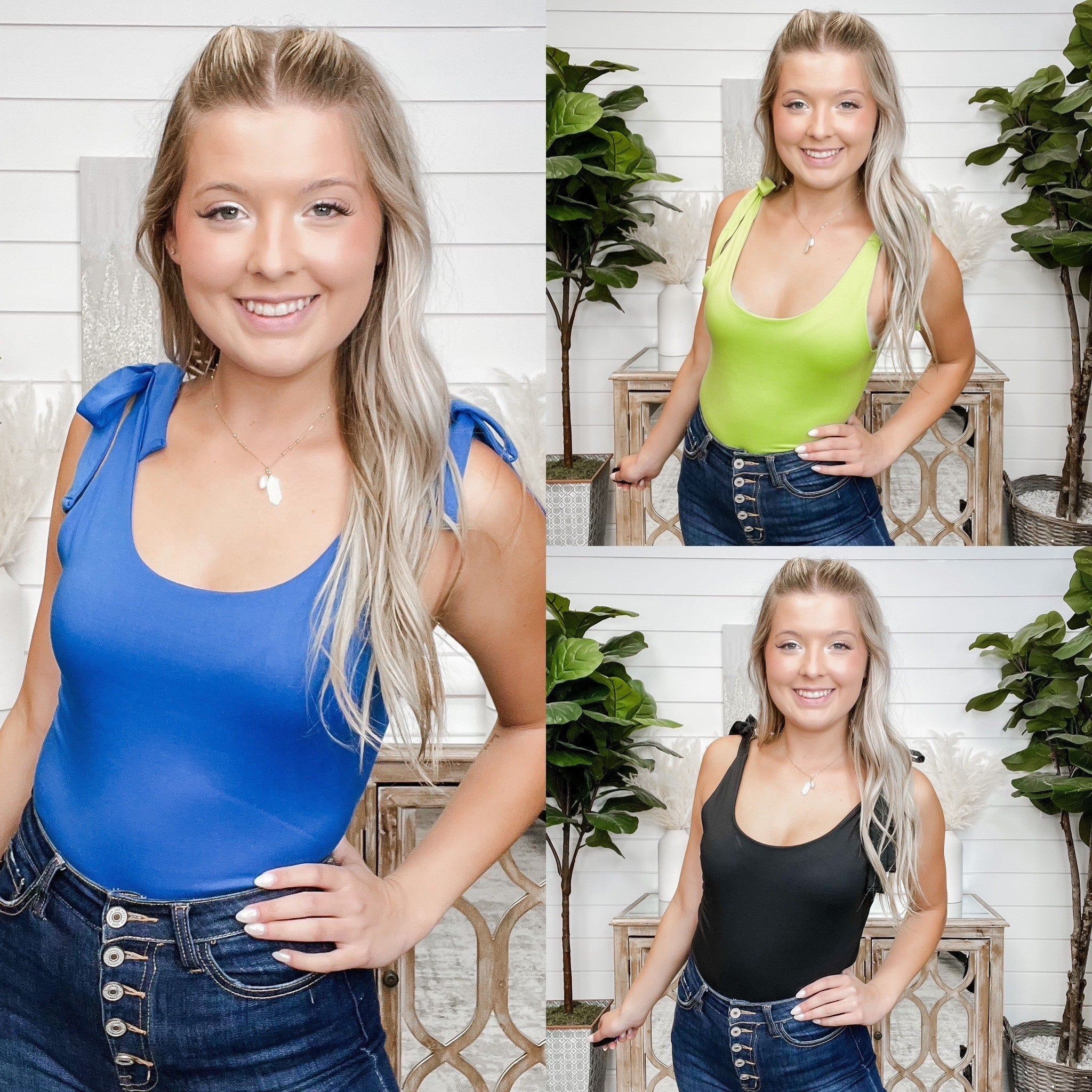 By the Second White Birch Bodysuit Top- 3 colors!
