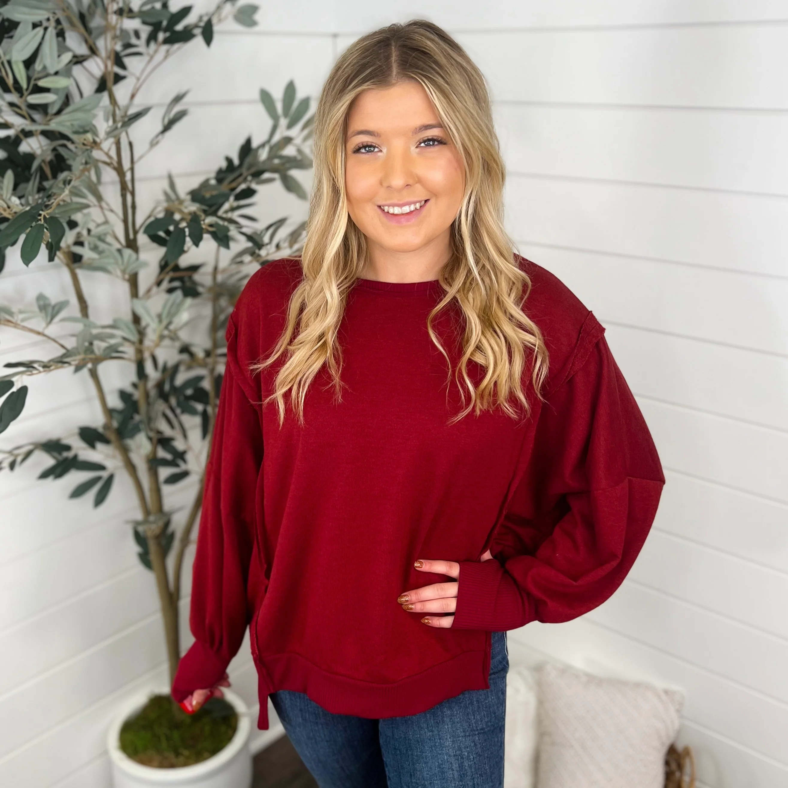 Can't Tell Me Long Sleeve Avery Mae Top - 3 colors! - Image 3