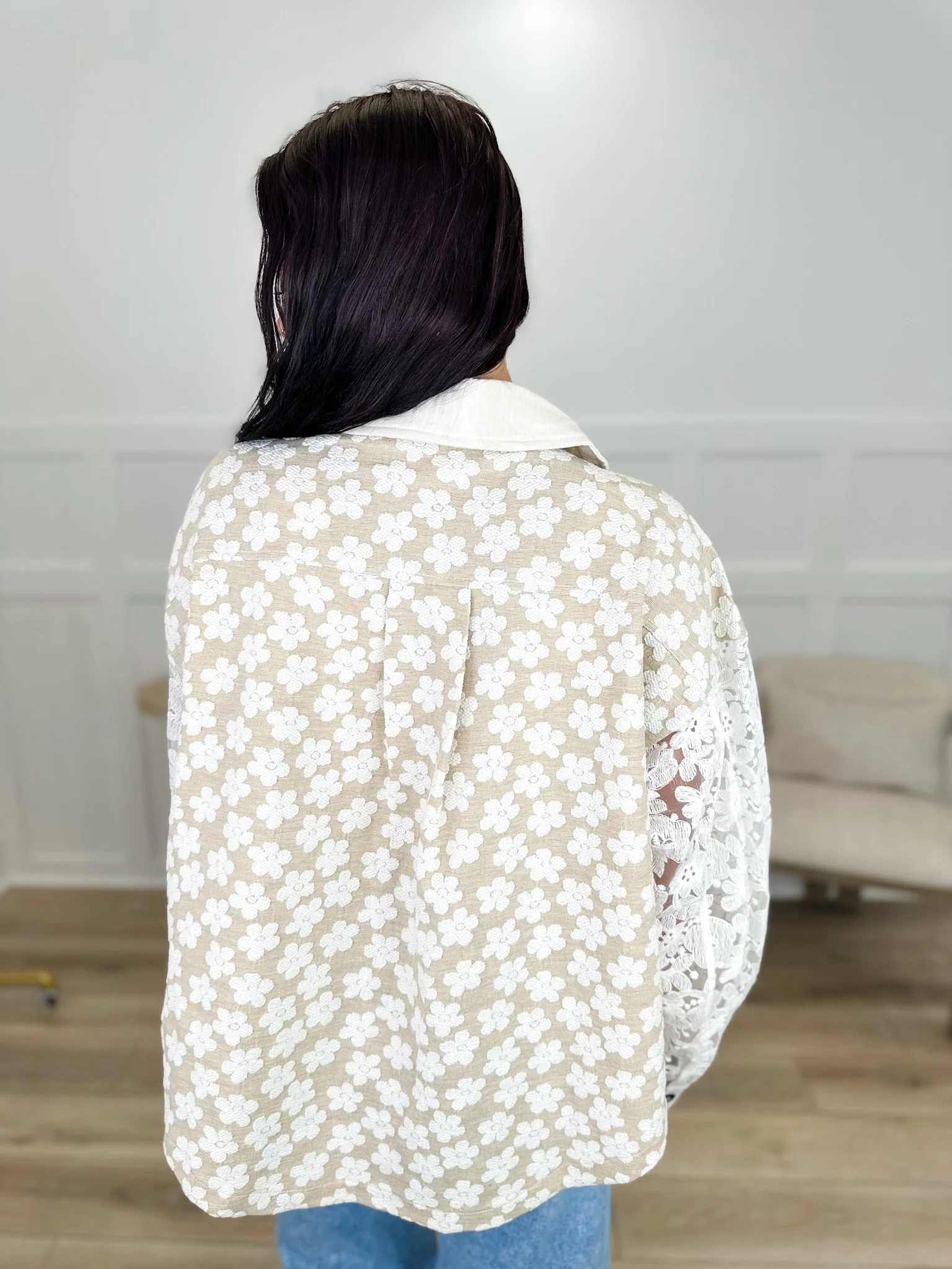 Carry it With Me Long Sleeve Tan Avery Mae Button Up Top - Image 2