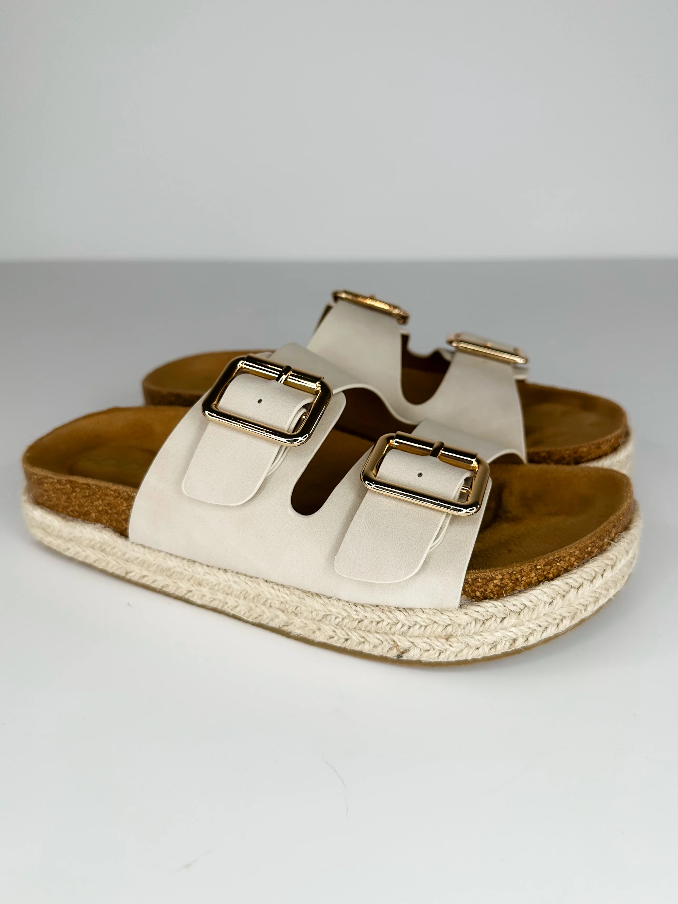 Casually Here Faux Leather Platform Sandals - Image 3