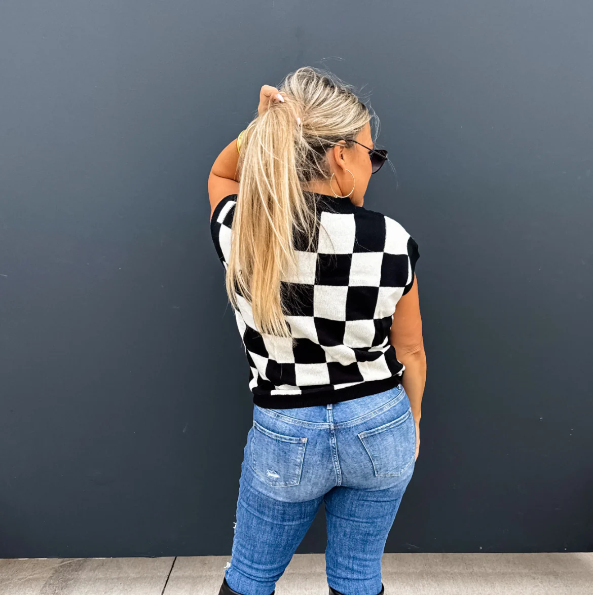 Check Me in Knit Short Sleeve Avery Mae Sweater Top - 2 colors! - Image 7