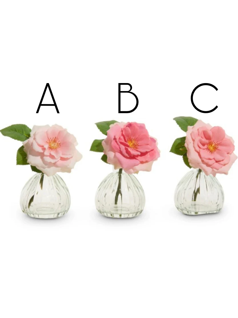 Cheerful Stem in Glass Vase Decor - Multiple Options - Image 2