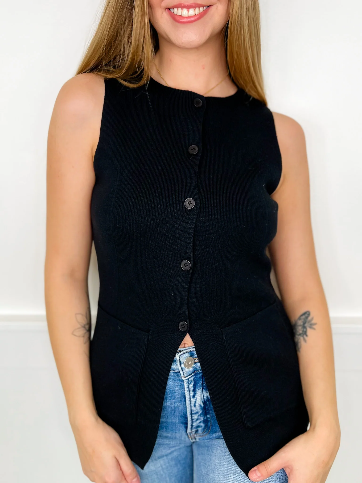 Choosing the Best Cotton Blend Avery Mae Vest - 3 colors! - Image 4