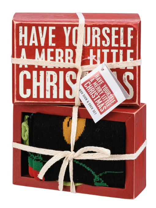 Christmas Shelf Sitter & Sock Set - 6 options! - Image 2