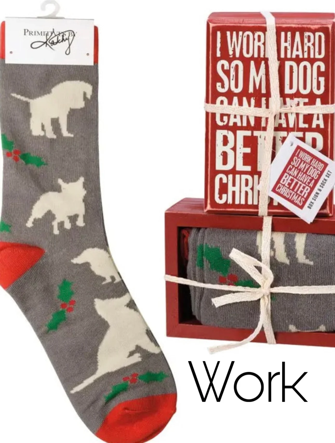 Christmas Shelf Sitter & Sock Set - 6 options! - Image 4