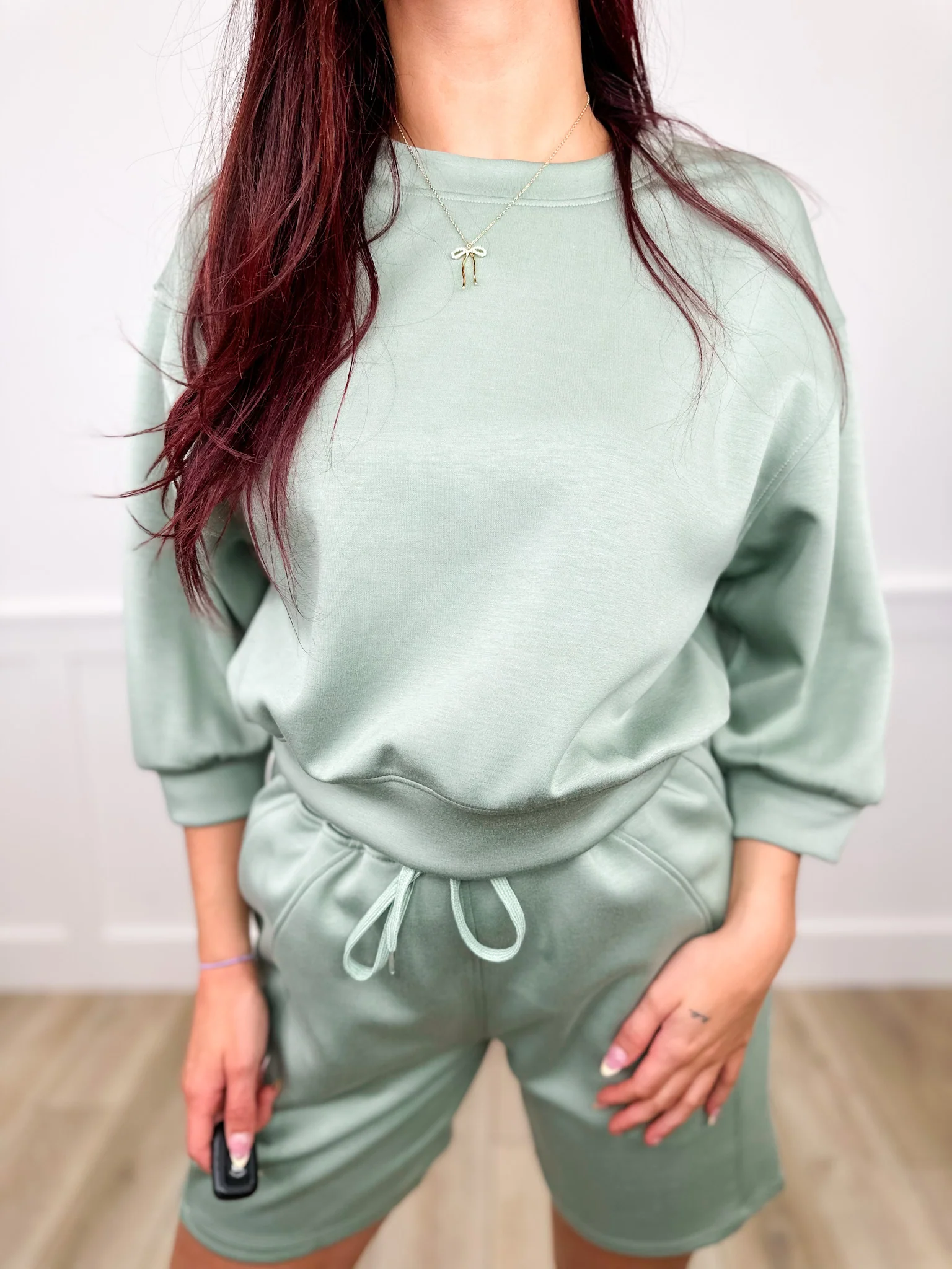 Come Back Around 3/4 Sleeve Avery Mae Mom Cropped Top - 3 colors! - Image 6