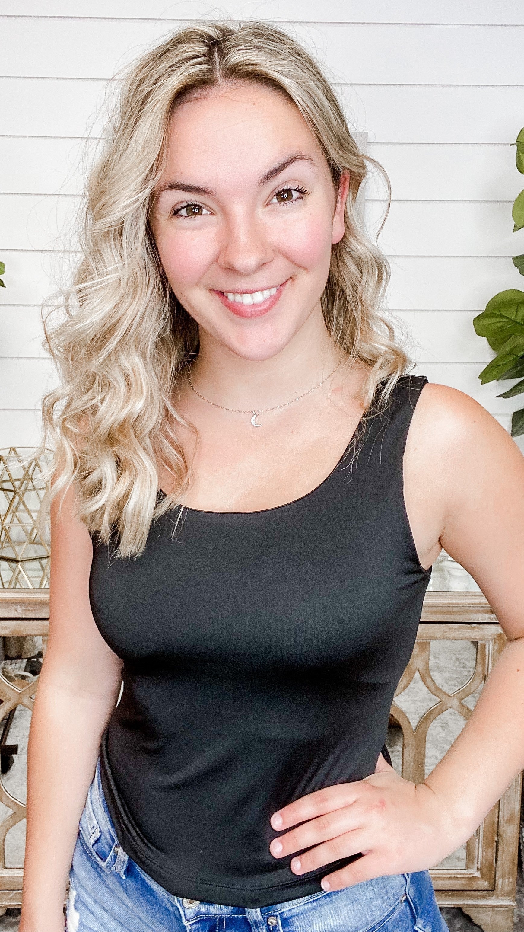 Conquer the Day White Birch Padded Tank Top - 3 colors!