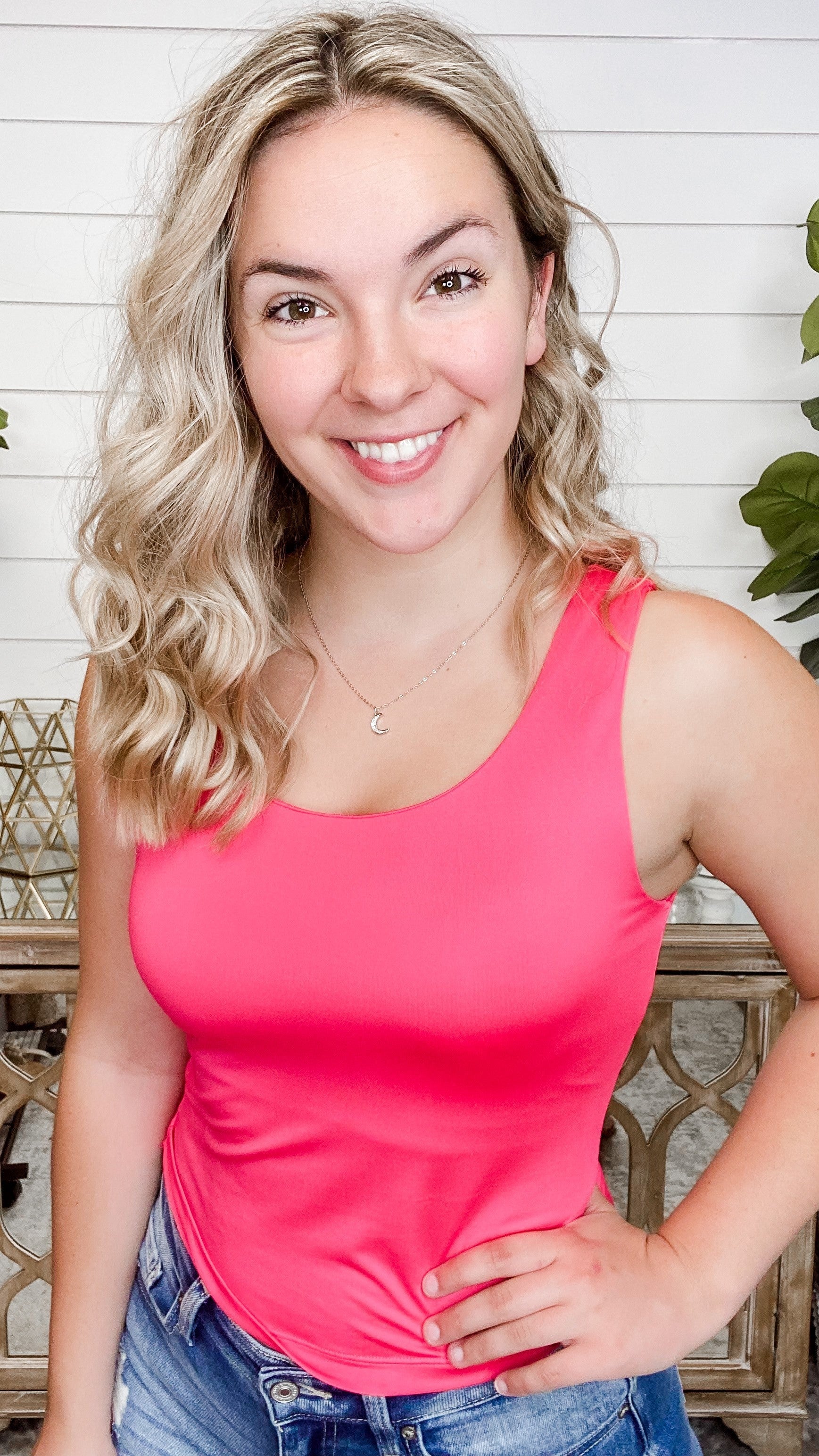 Conquer the Day White Birch Padded Tank Top - 3 colors! - Image 3