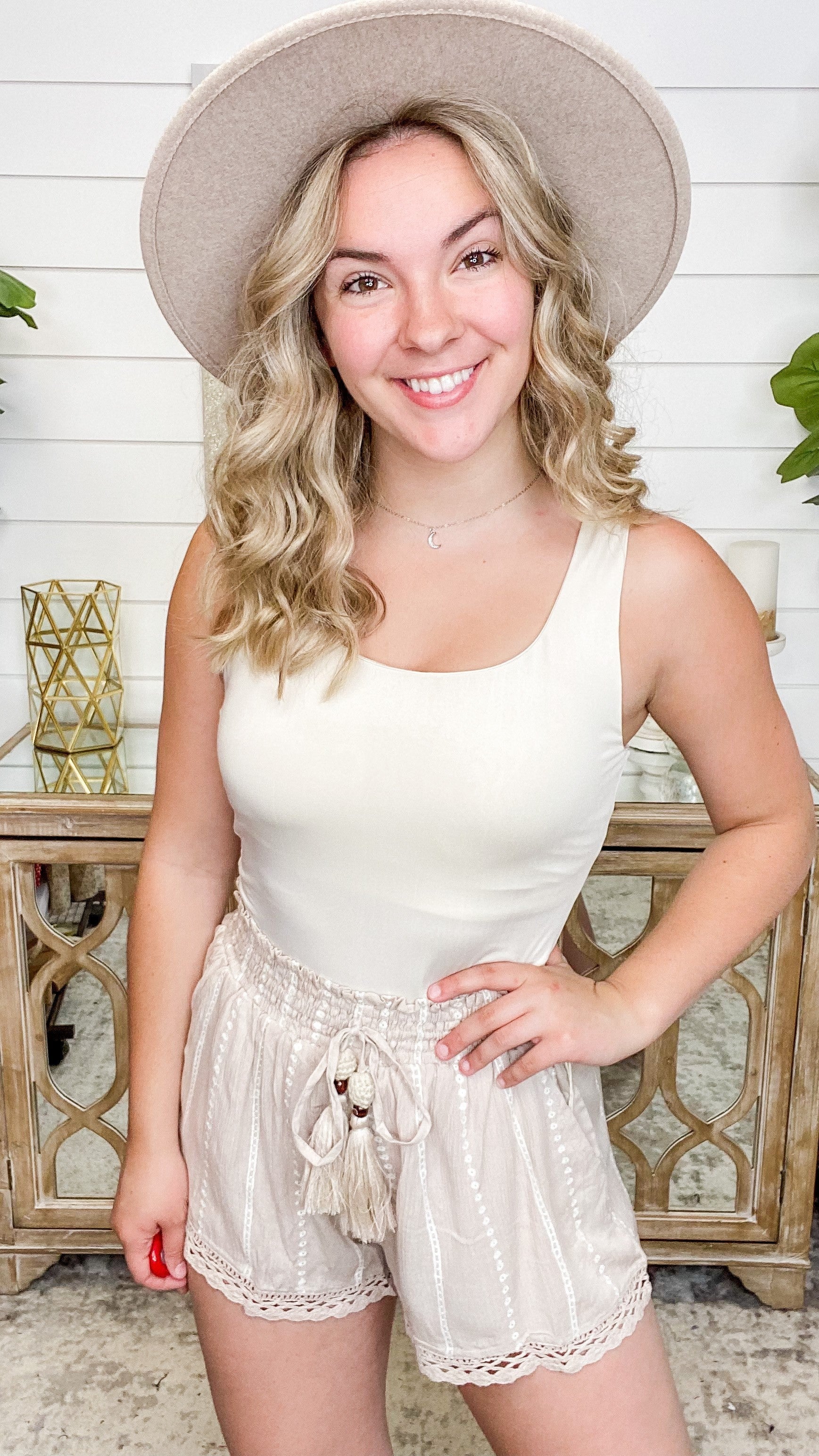 Conquer the Day White Birch Padded Tank Top - 3 colors! - Image 4