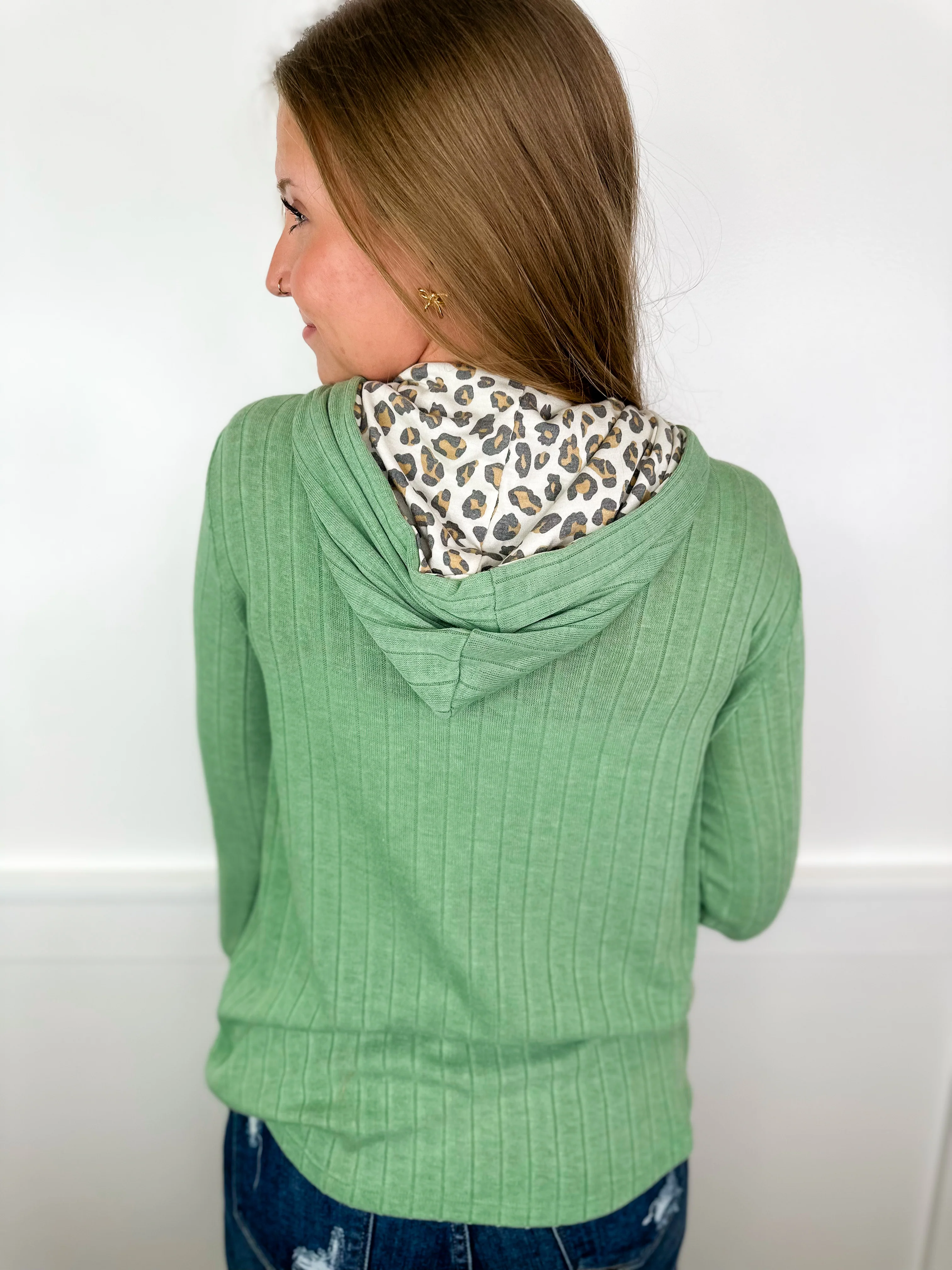 Continue Forward Knit Long Sleeve Avery Mae Hooded Top - 3 colors! - Image 5